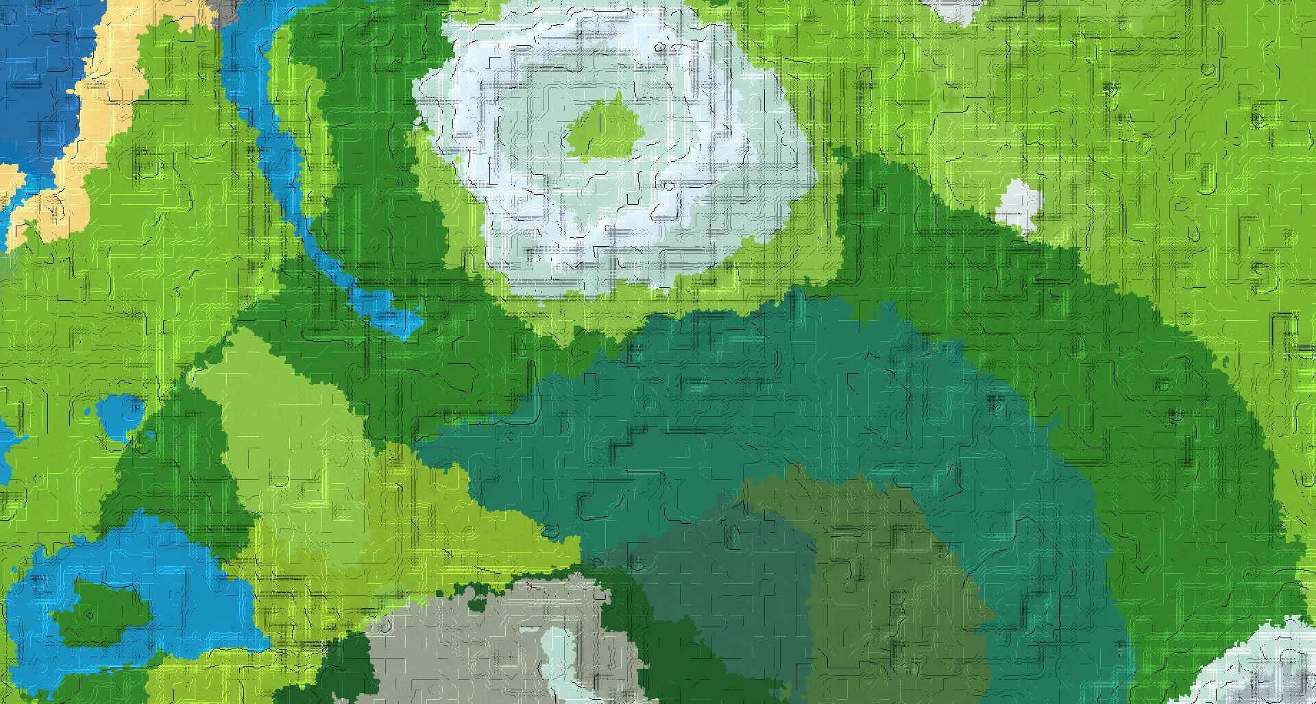 Seed map — Taiga village and Ruined portal