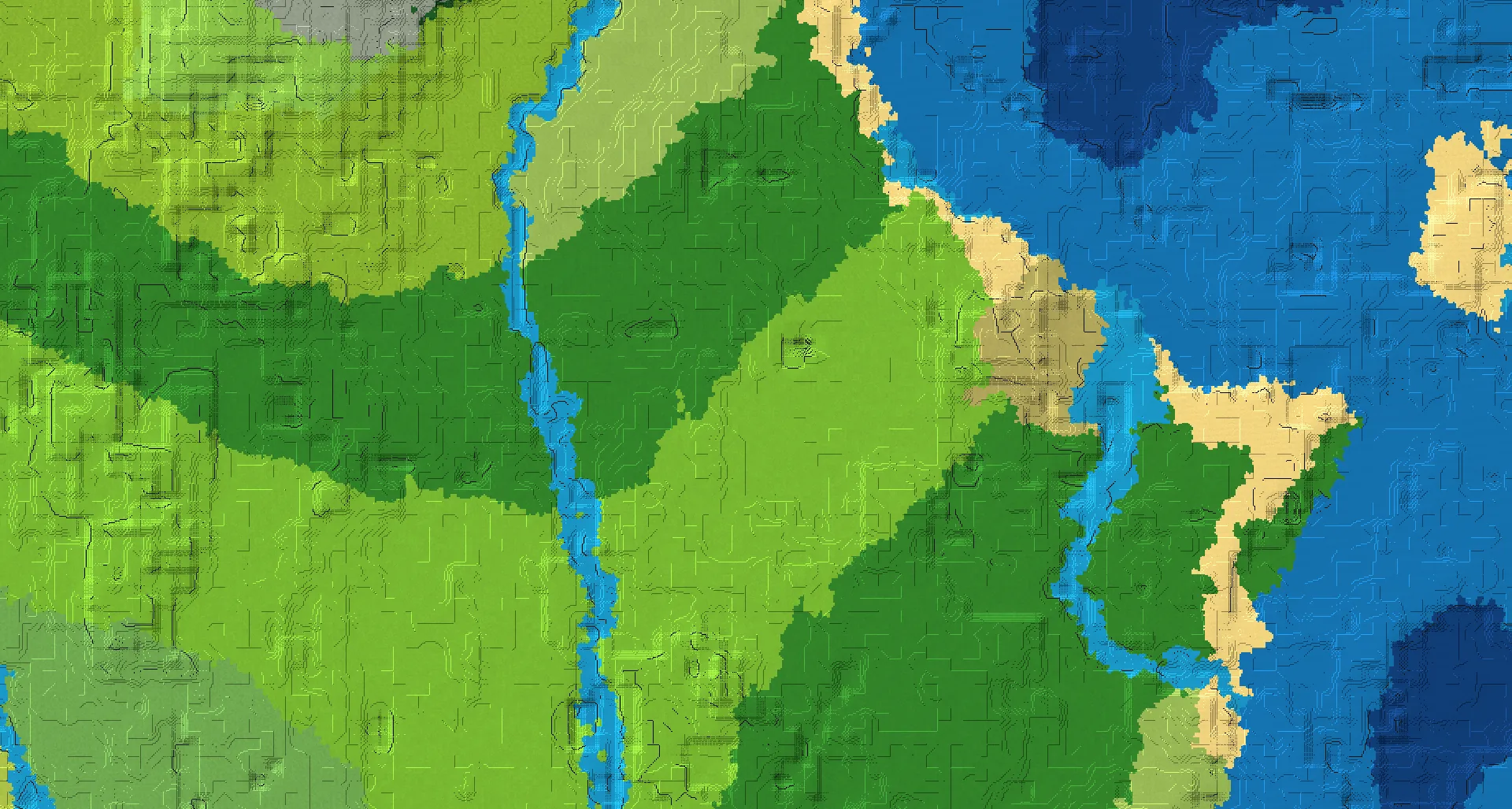 Seed map — Pillager Outpost East of a Forest Start with Ruined Portal