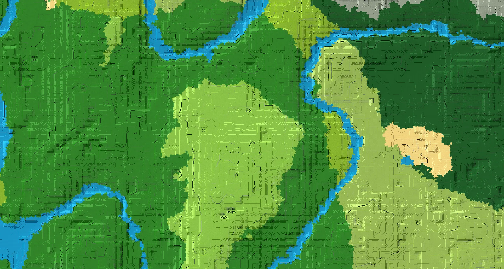 Seed map — Ancient City West of a Old Growth Birch Forest Start