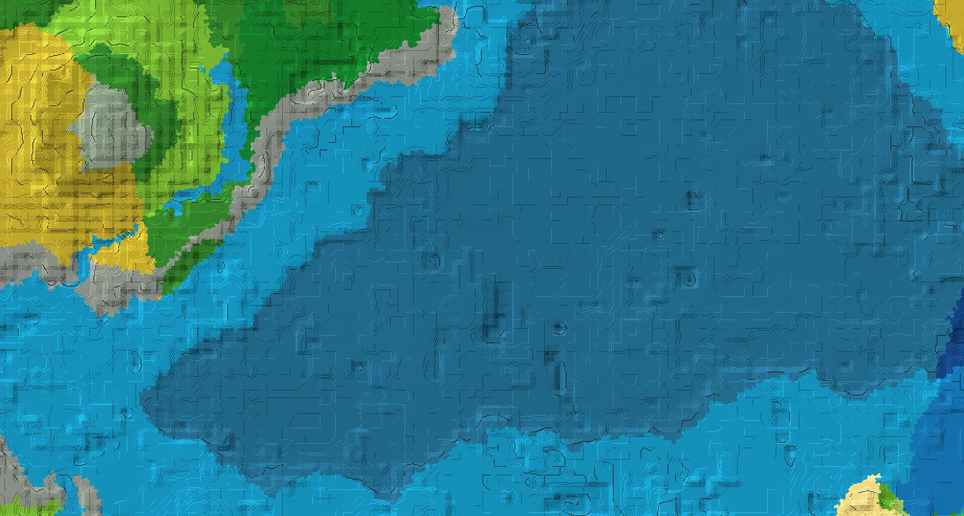 Seed map — Ocean Monument North of a Jungle Start