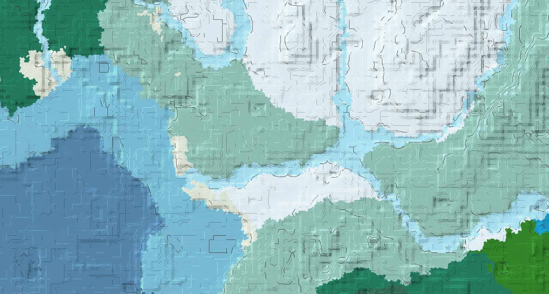 Seed map — Abandoned Camp and Trail Ruins from Snowy Taiga