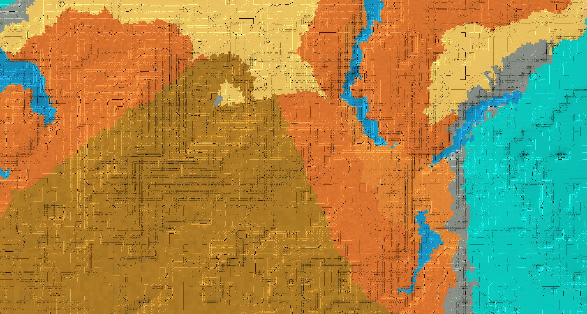 Seed map — Deep Dark South of a Badlands Start