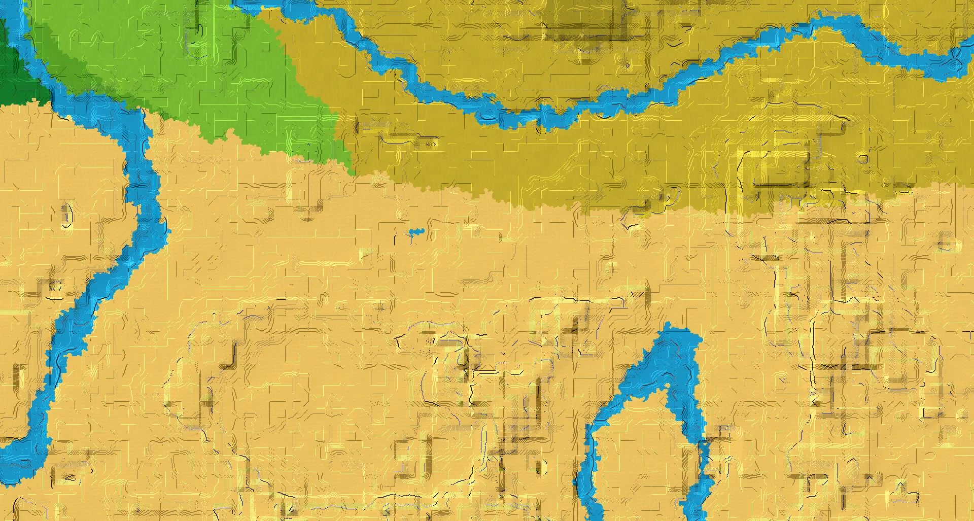 Seed map — Village and Ruined Portal from Desert
