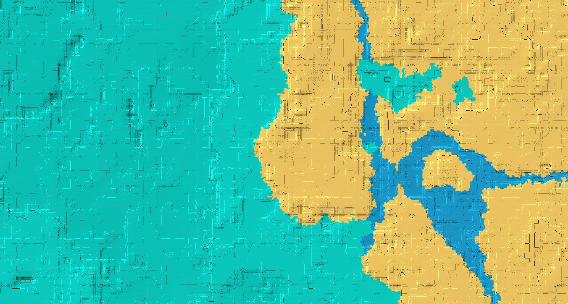 Seed map — Desert Start with Desert Temple at 80, -16
