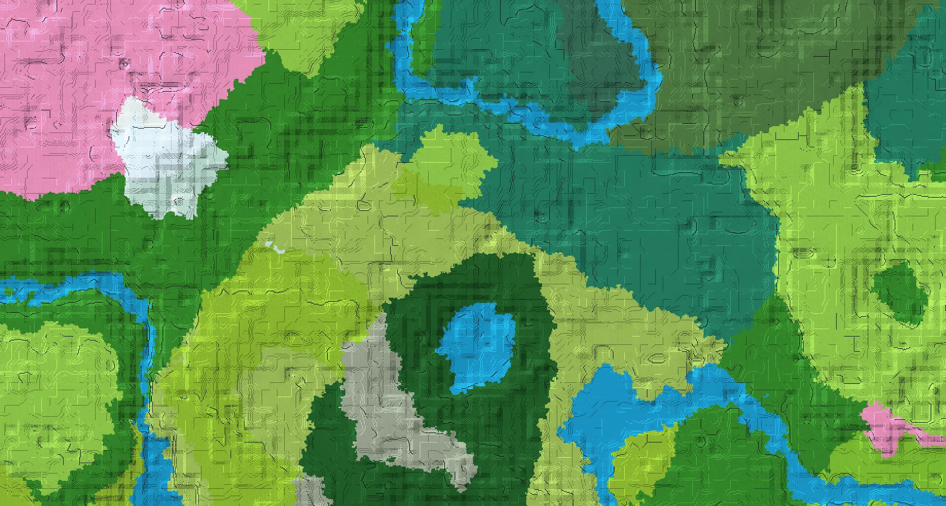 Seed map — Woodland Mansion Southwest of a Taiga Start with Ruined Portal