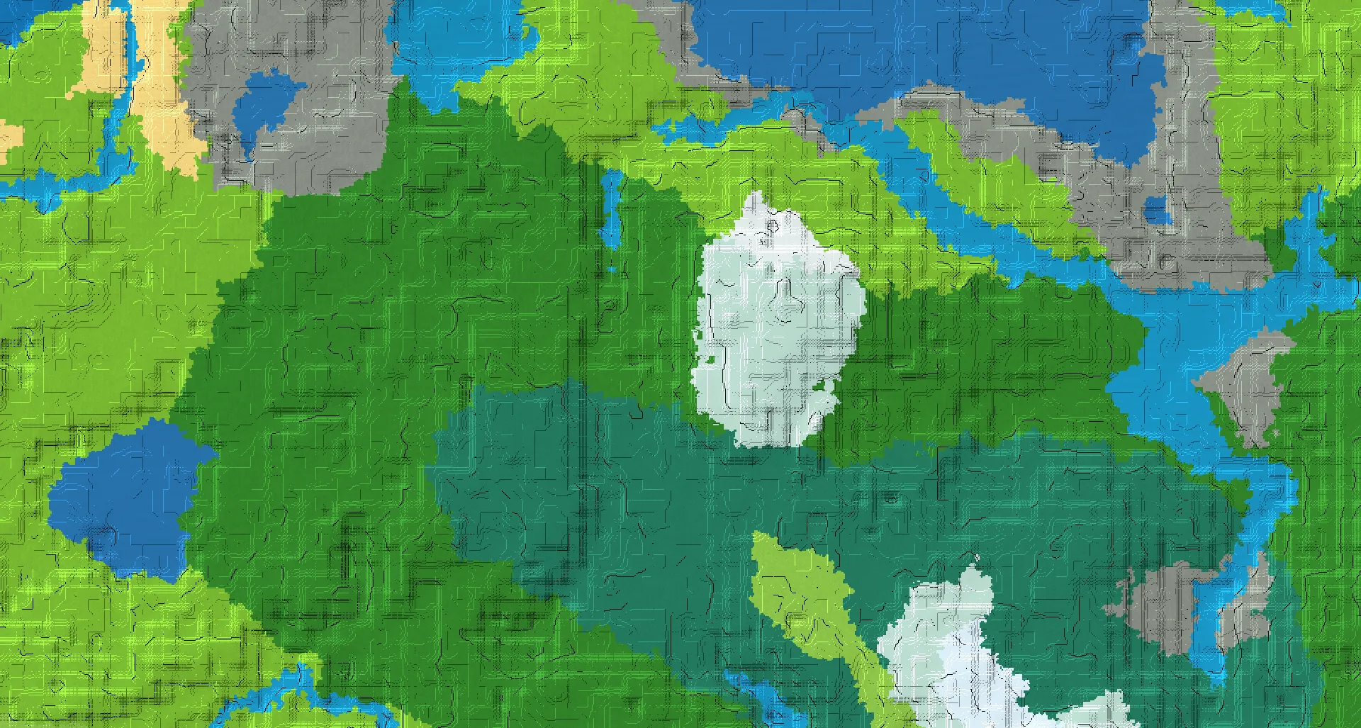 Seed map — Deep Dark South of a Forest Start