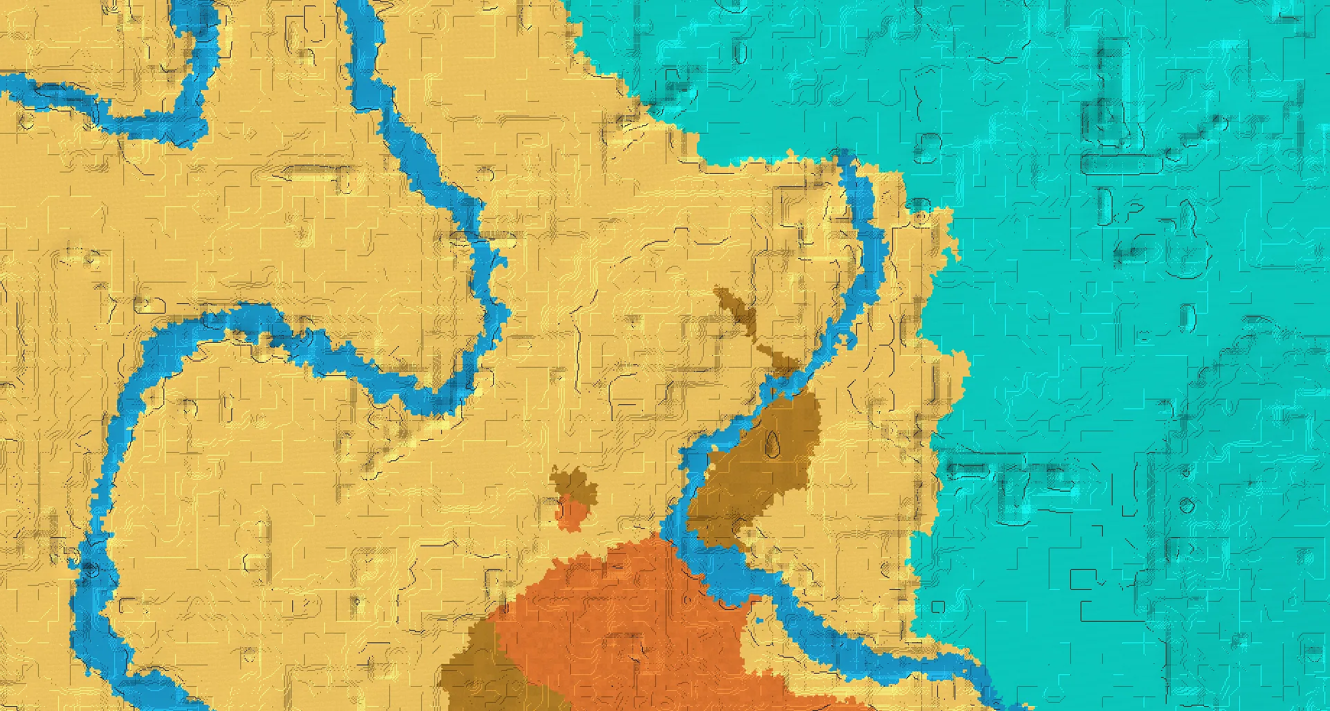 Seed map — Desert Temple West of a Desert Start with Ruined Portal