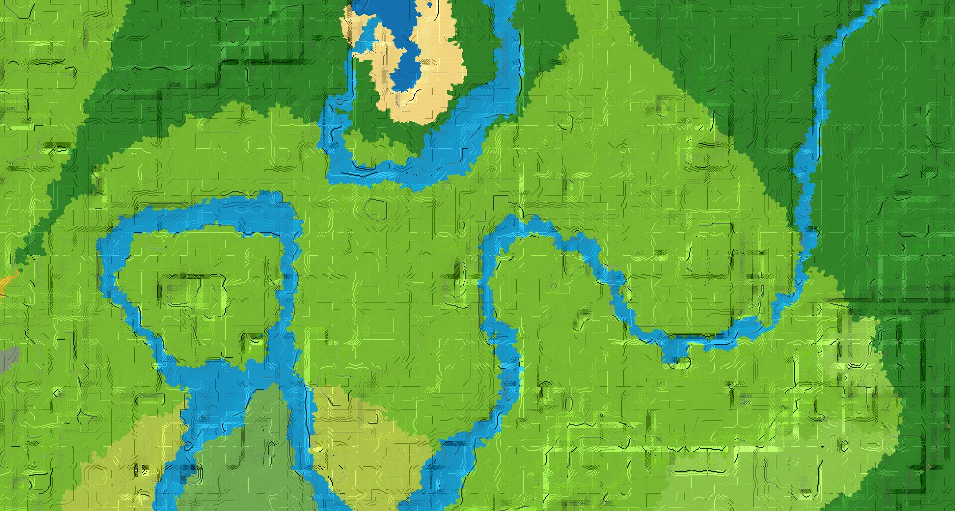 Seed map — 2 Villages near a Plains Start at -160, 32