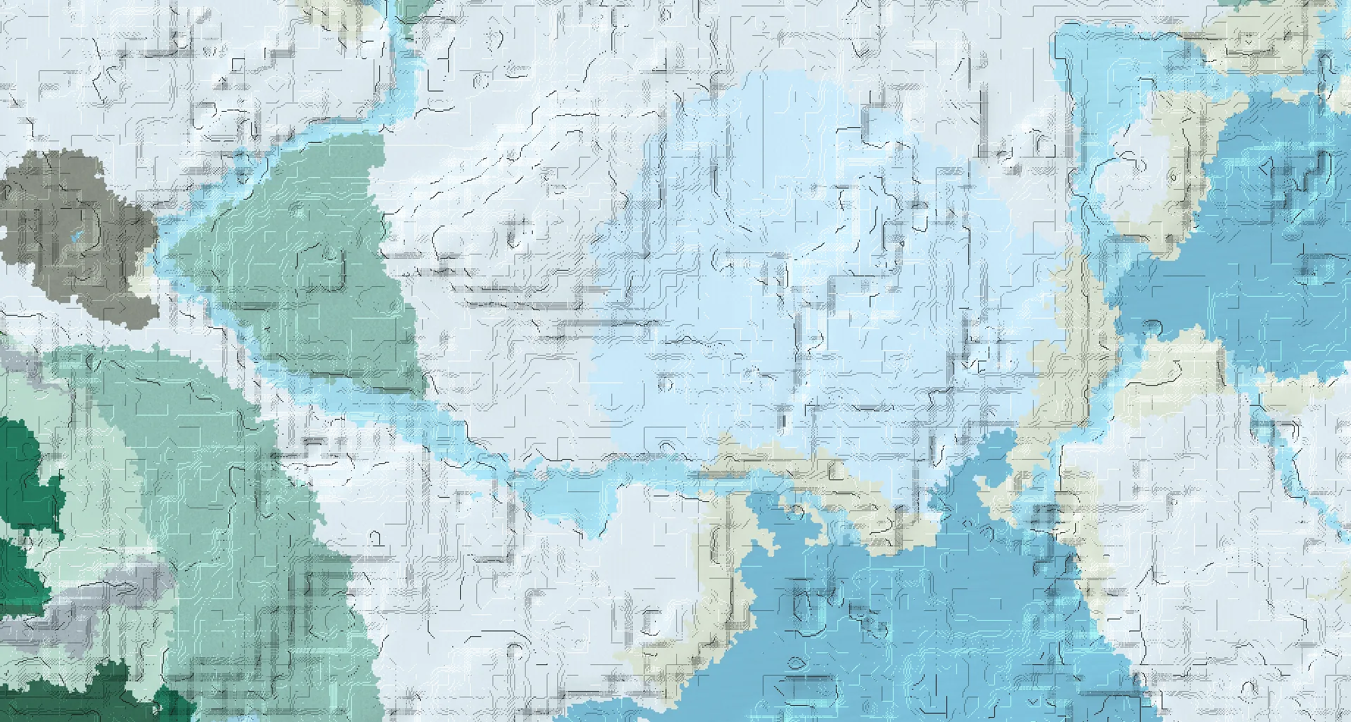 Seed map — Ice Spikes Start with Trial Chambers with Village