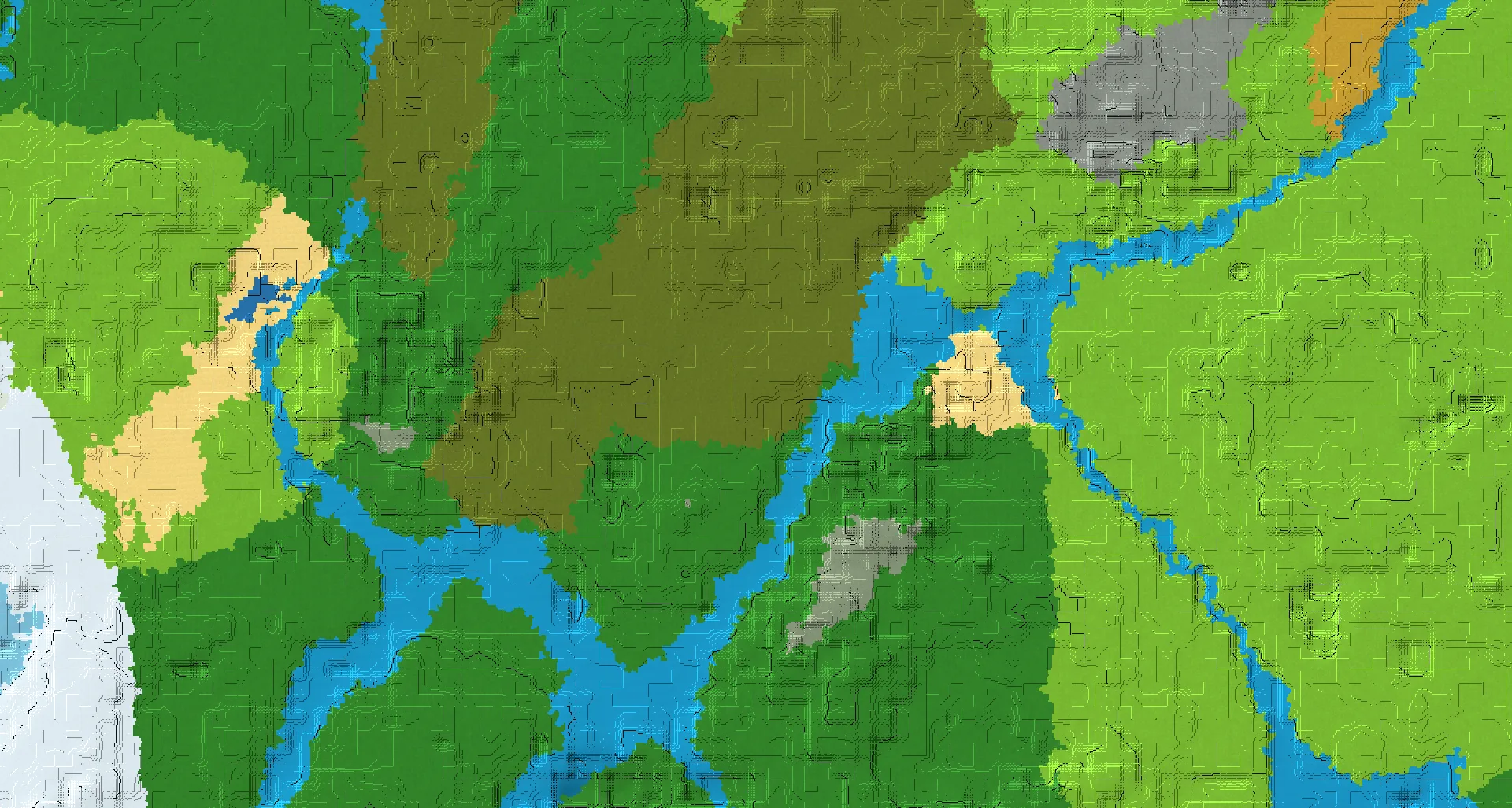 Seed map — Swamp Start with Trial Chambers at 0, 0