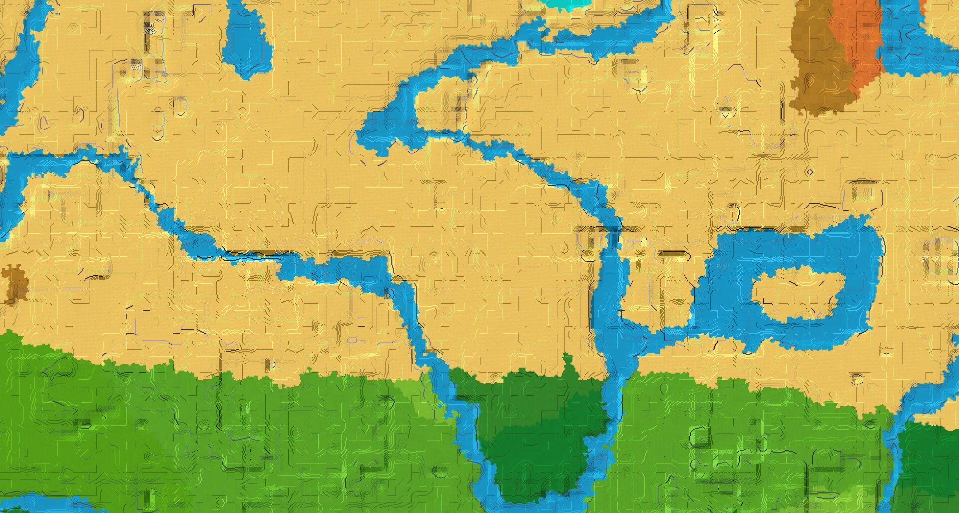 Seed map — Desert Temple West of a Desert Start with Trial Chambers