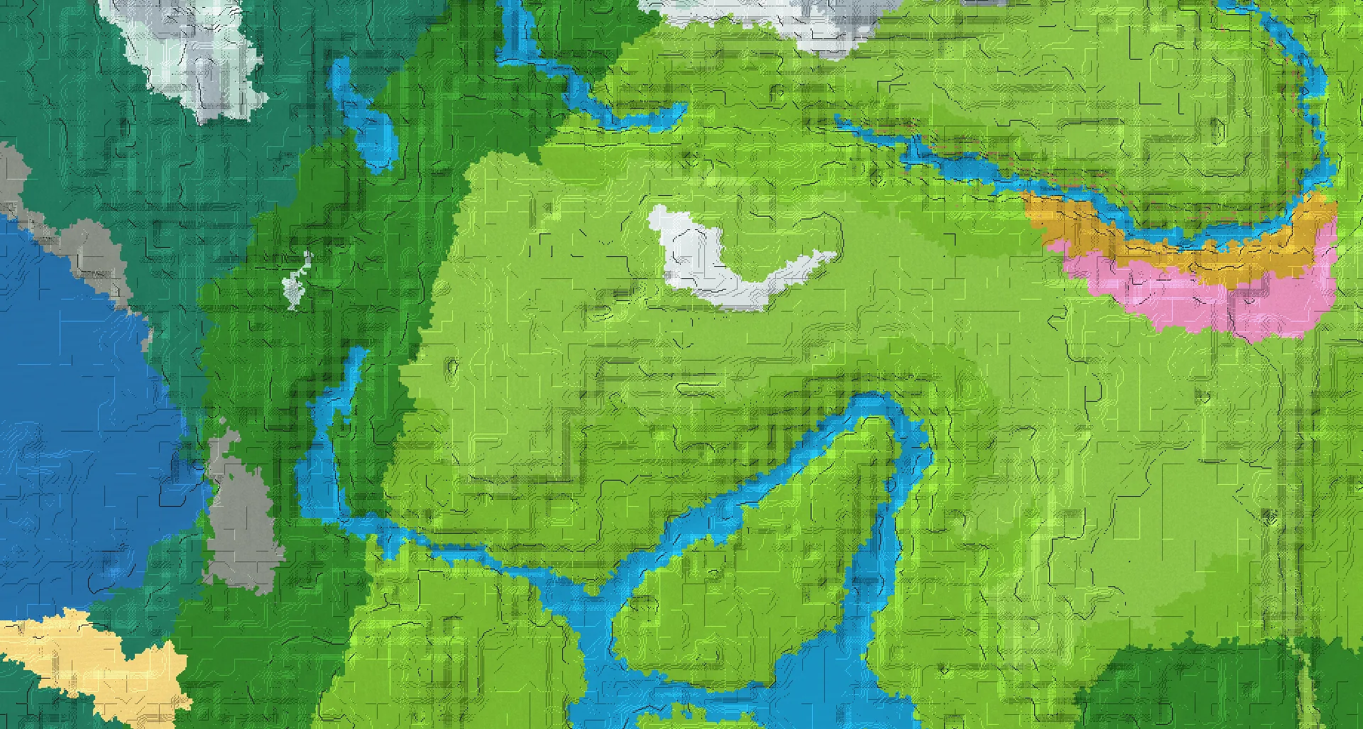 Seed map — Ancient City East of a Forest Start