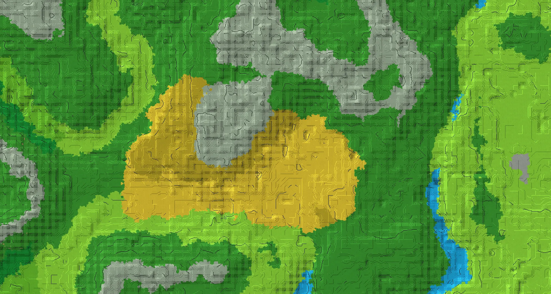 Seed map — Savanna Start with Trial Chambers with Village