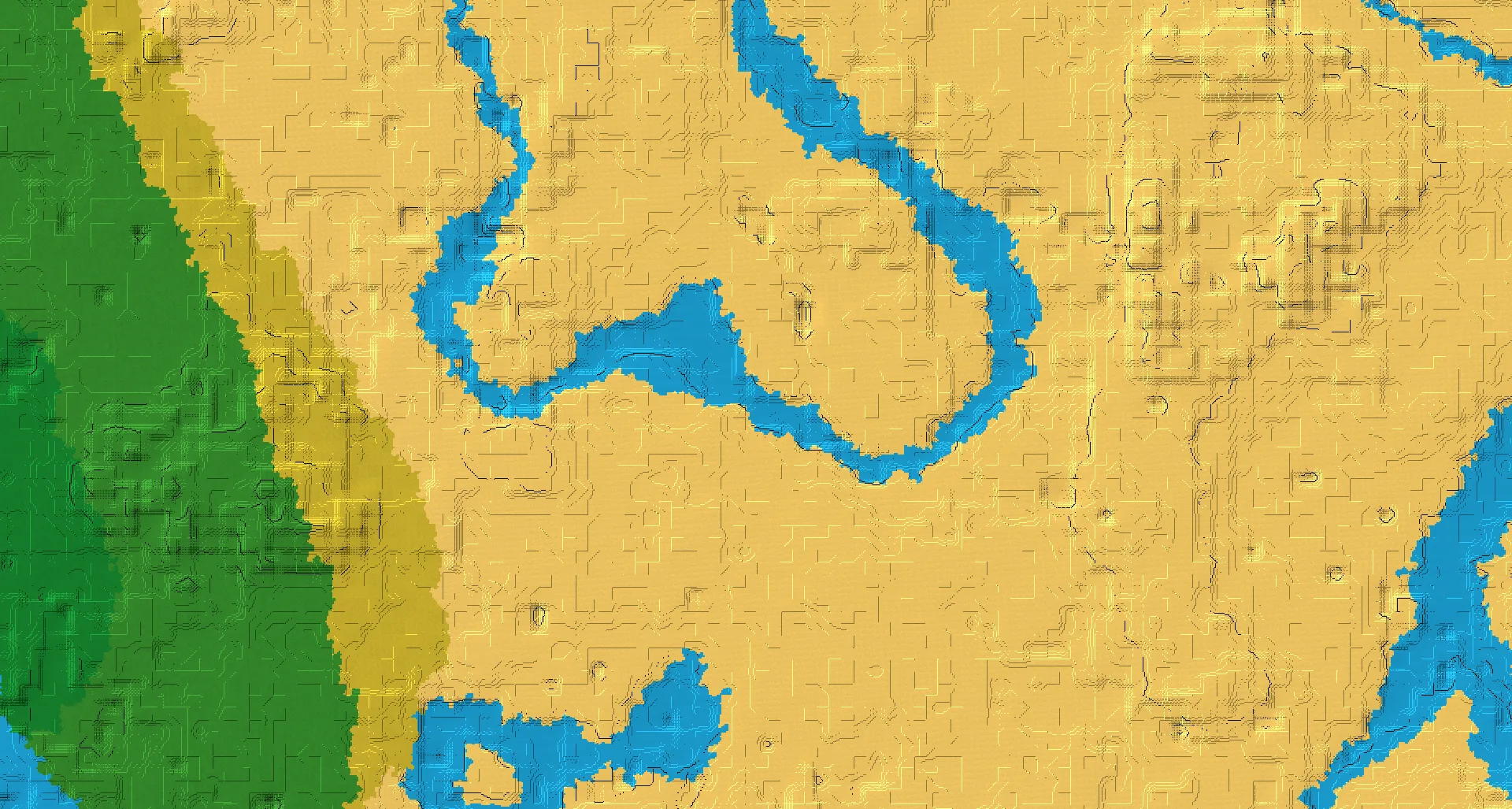 Seed map — Trial Chambers Southeast of a Desert Start