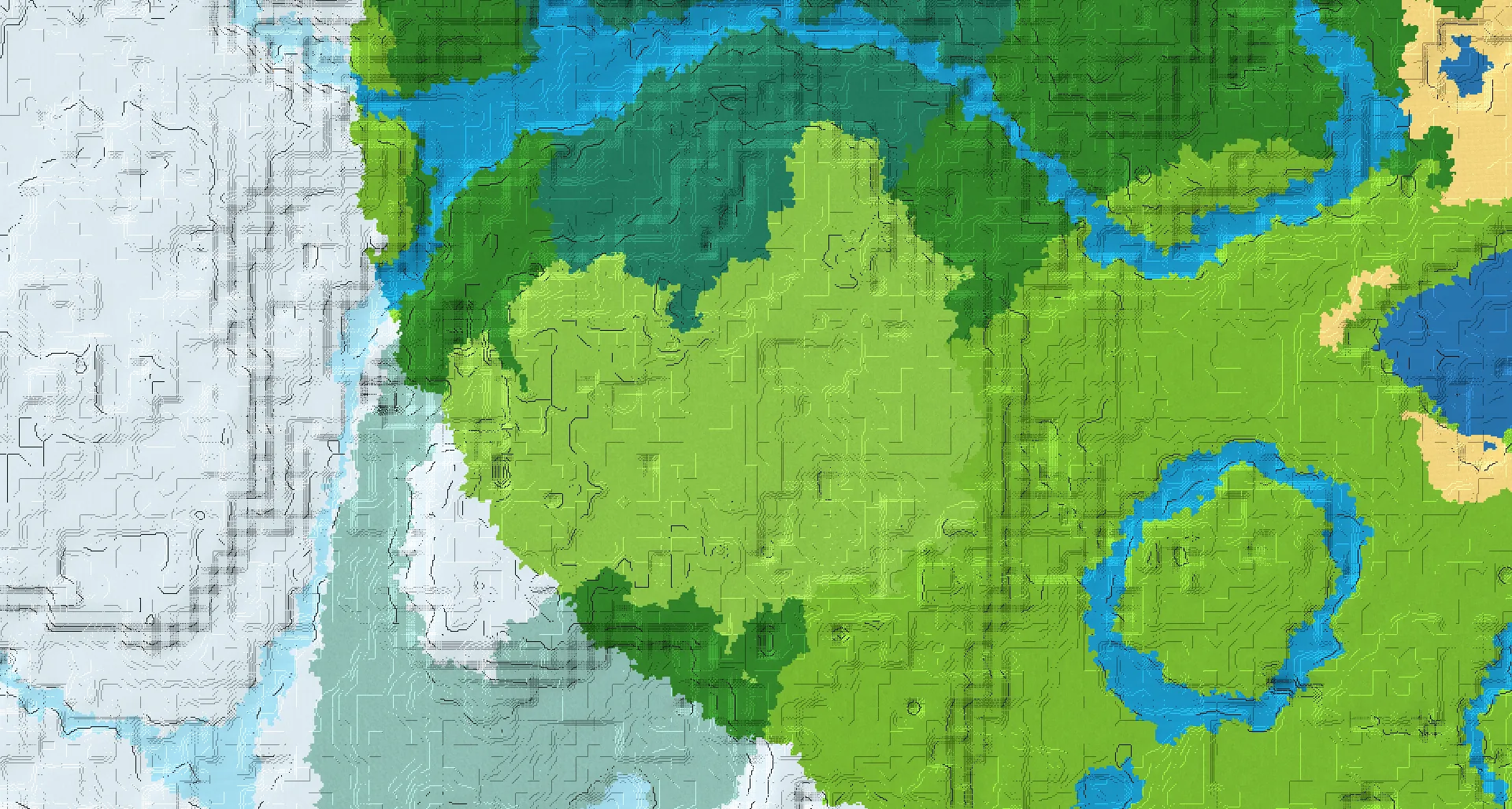 Seed map — Village Southeast of the Taiga Start
