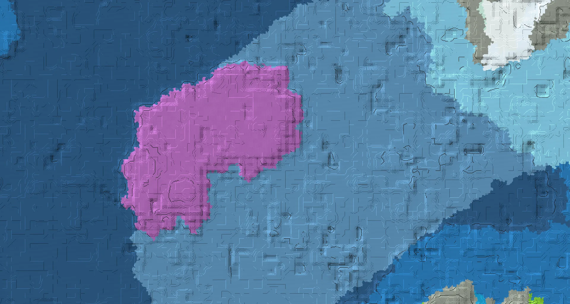 Seed map — Mushroom Fields Northwest of a Plains Start