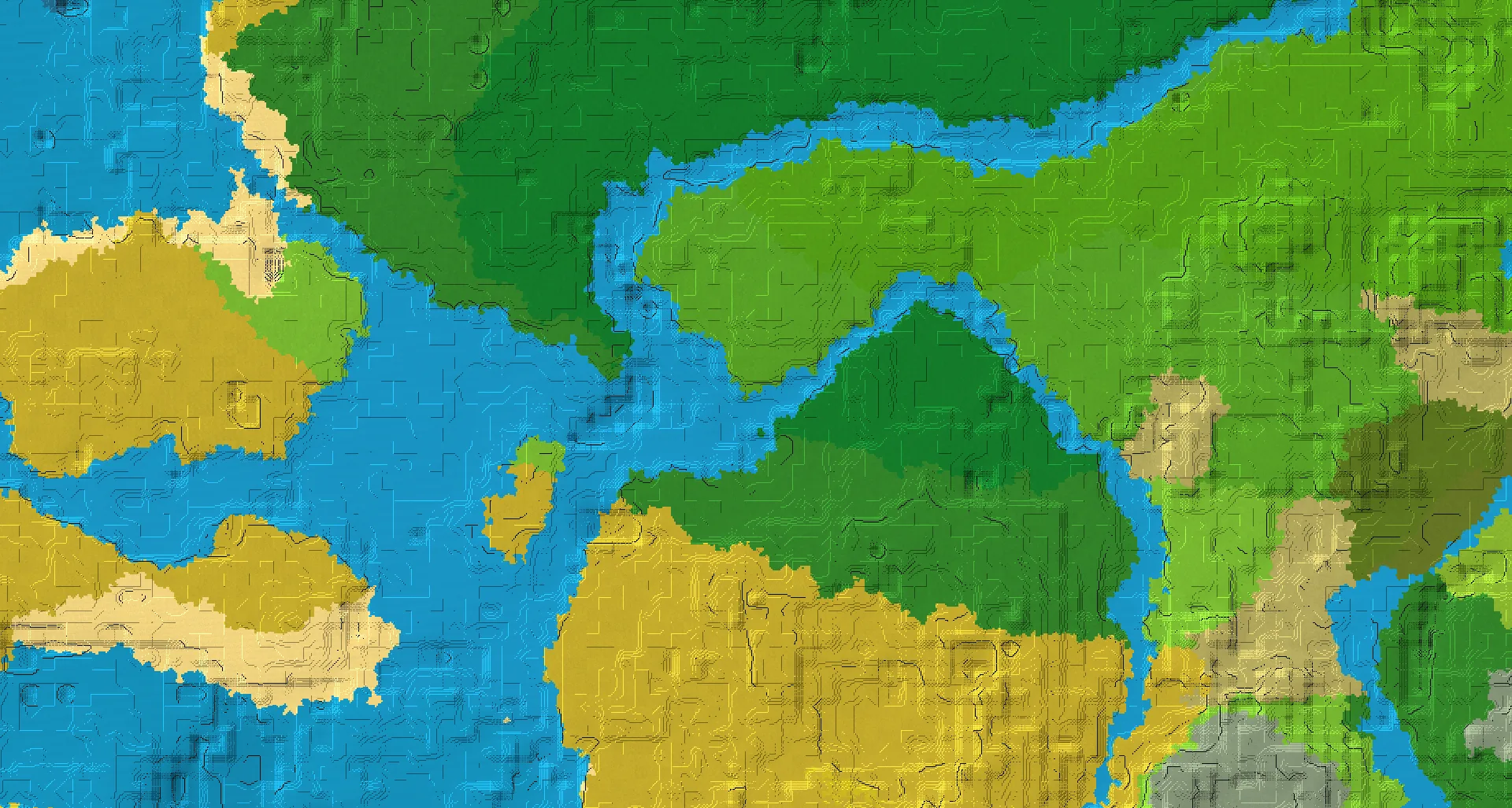 Seed map — River Northwest of a Forest Start