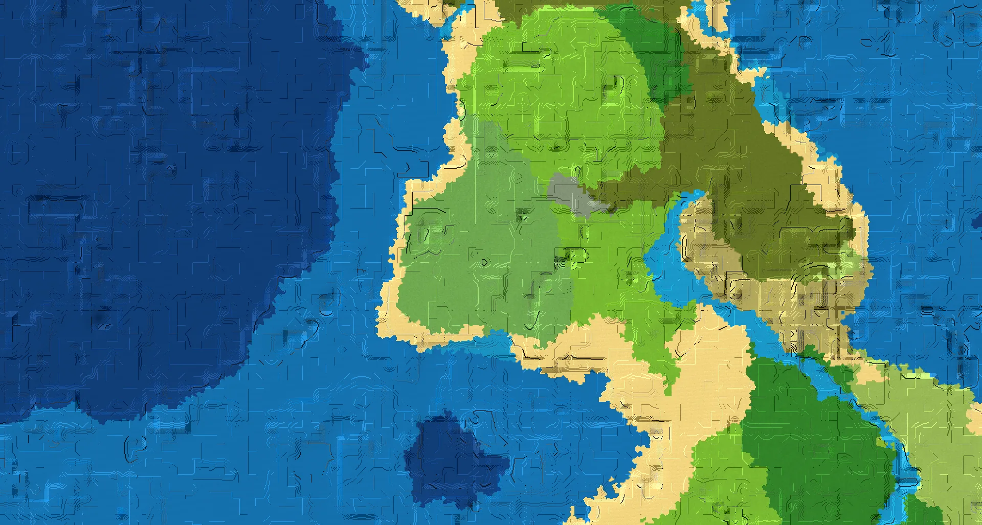 Seed map — Flower Forest Start with Ruined Portal