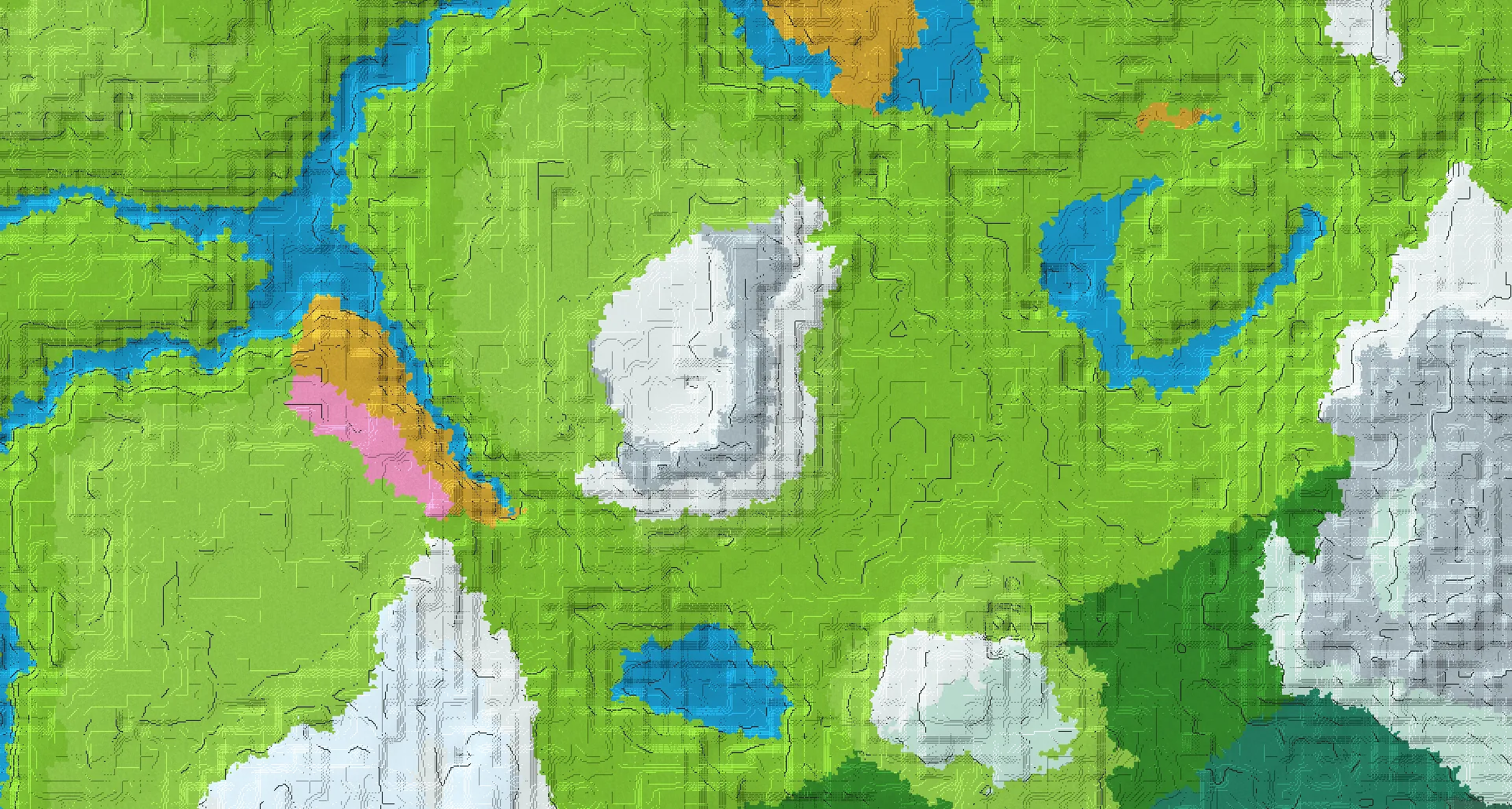 Seed map — Pillager Outpost South of a Meadow Start