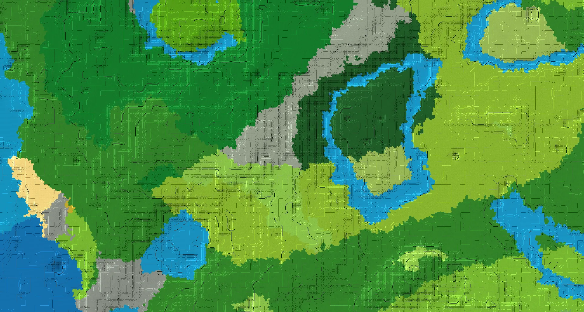 Seed map — Pale Garden North of a Forest Start