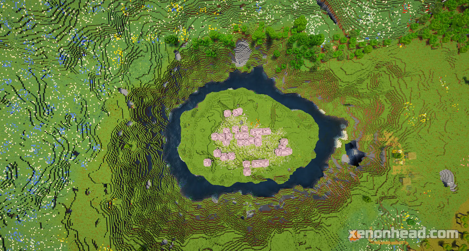 Cherry island near plains village