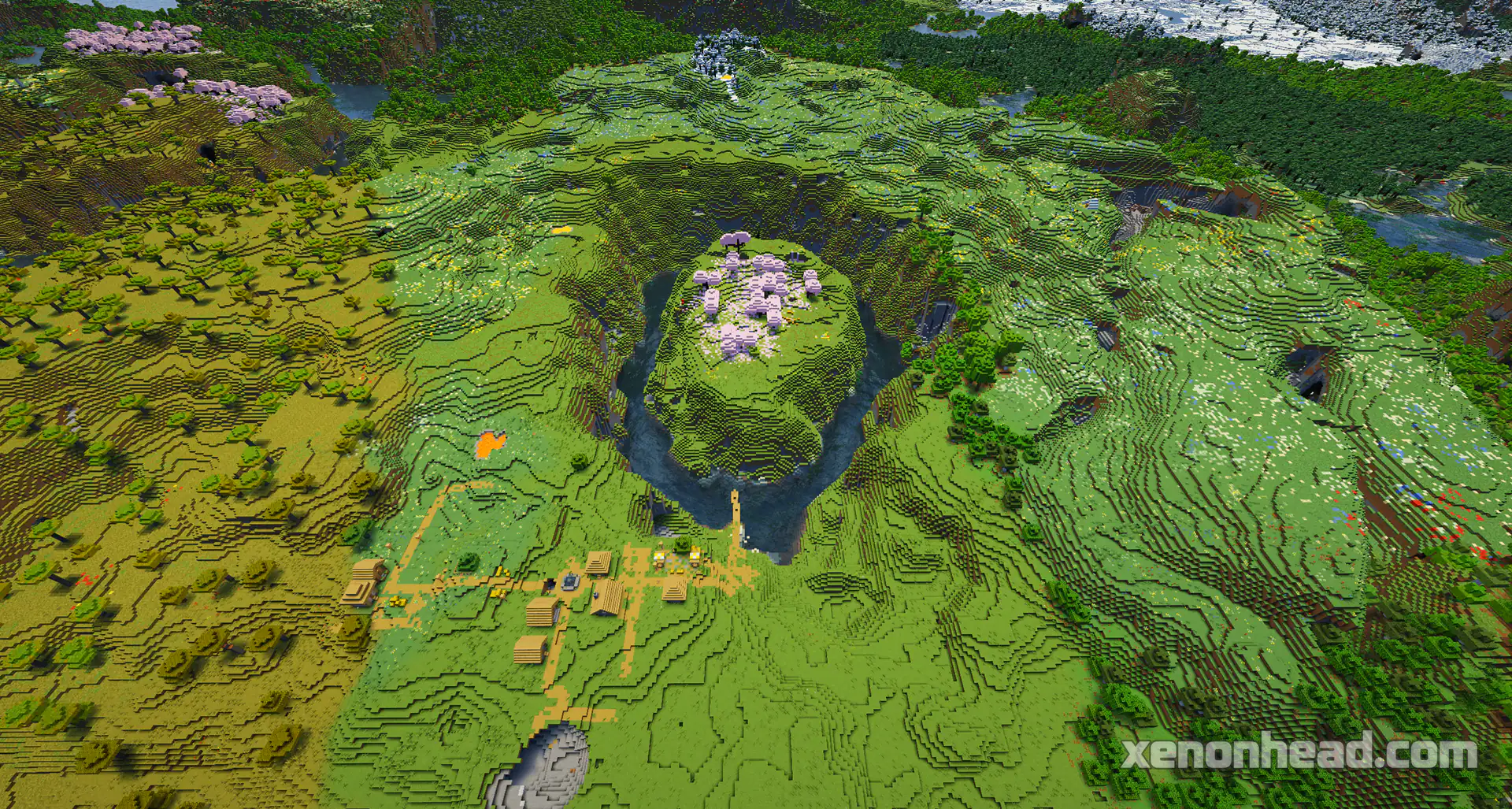 Cherry island near plains village