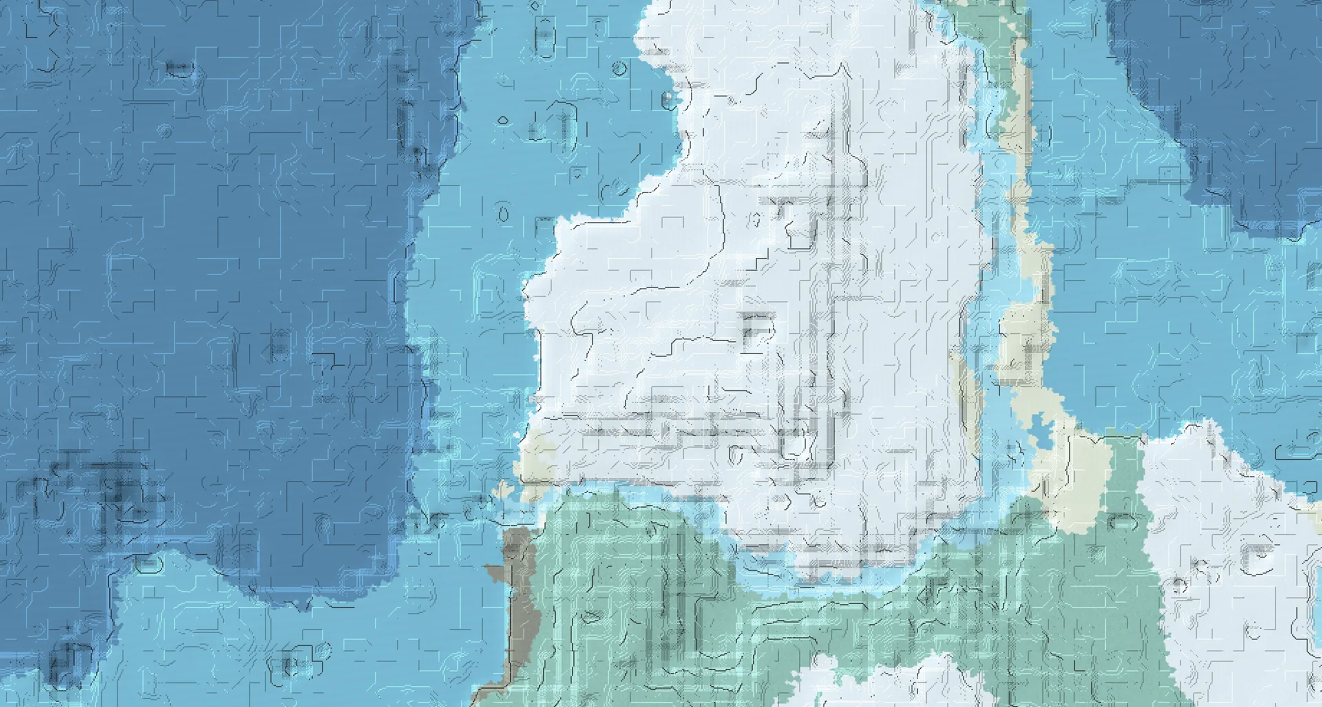 Seed map — Igloo North of a Snowy Taiga Start