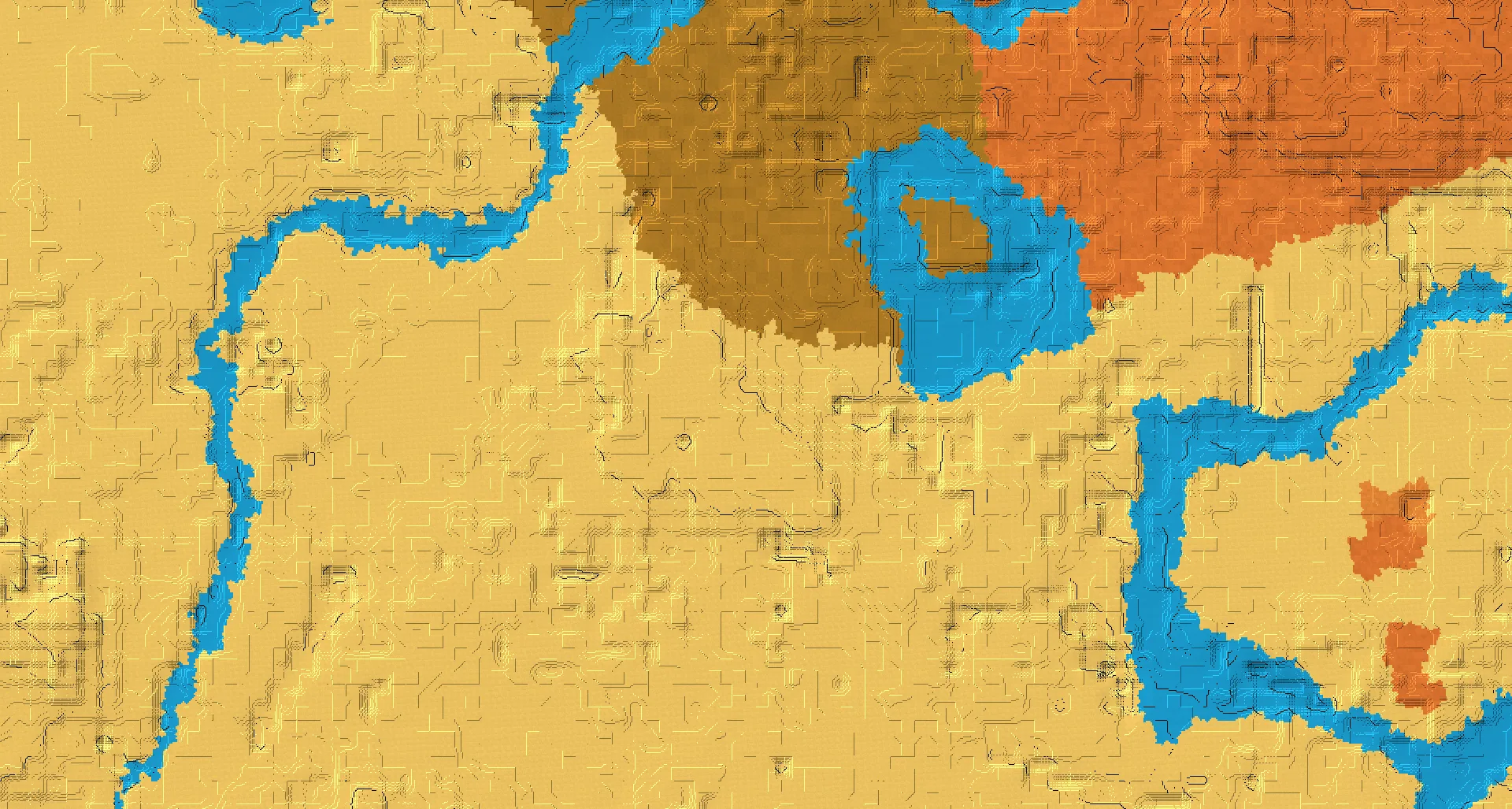 Seed map — Village North of the Desert Start with Desert Temple