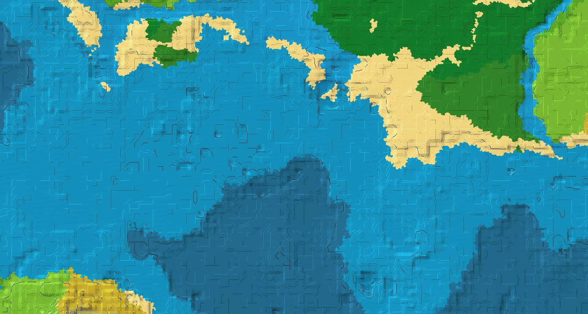 Seed map — Ocean Monument Northeast of a Savanna Start