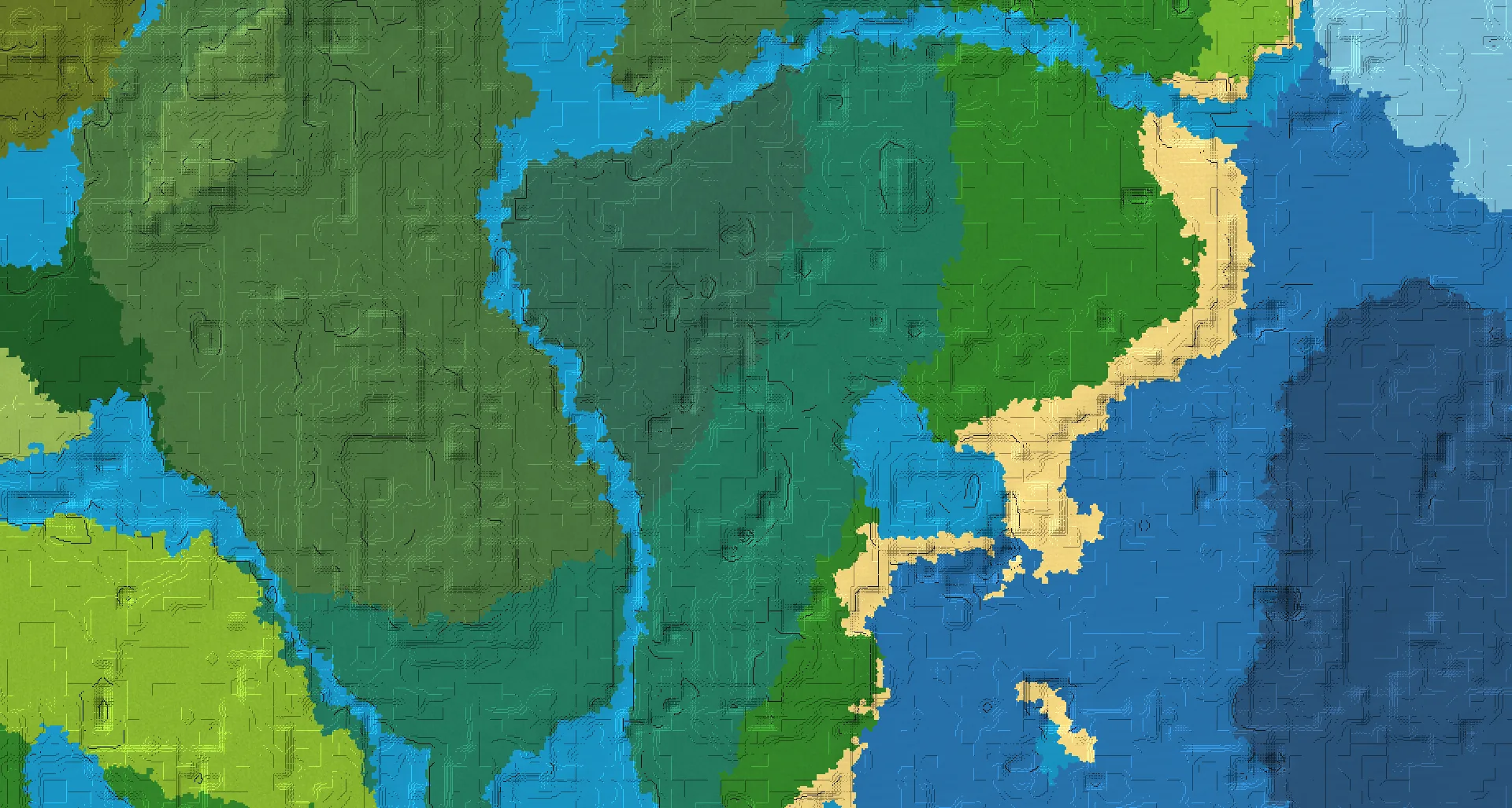 Seed map — Taiga Start with Trial Chambers at -64, 16