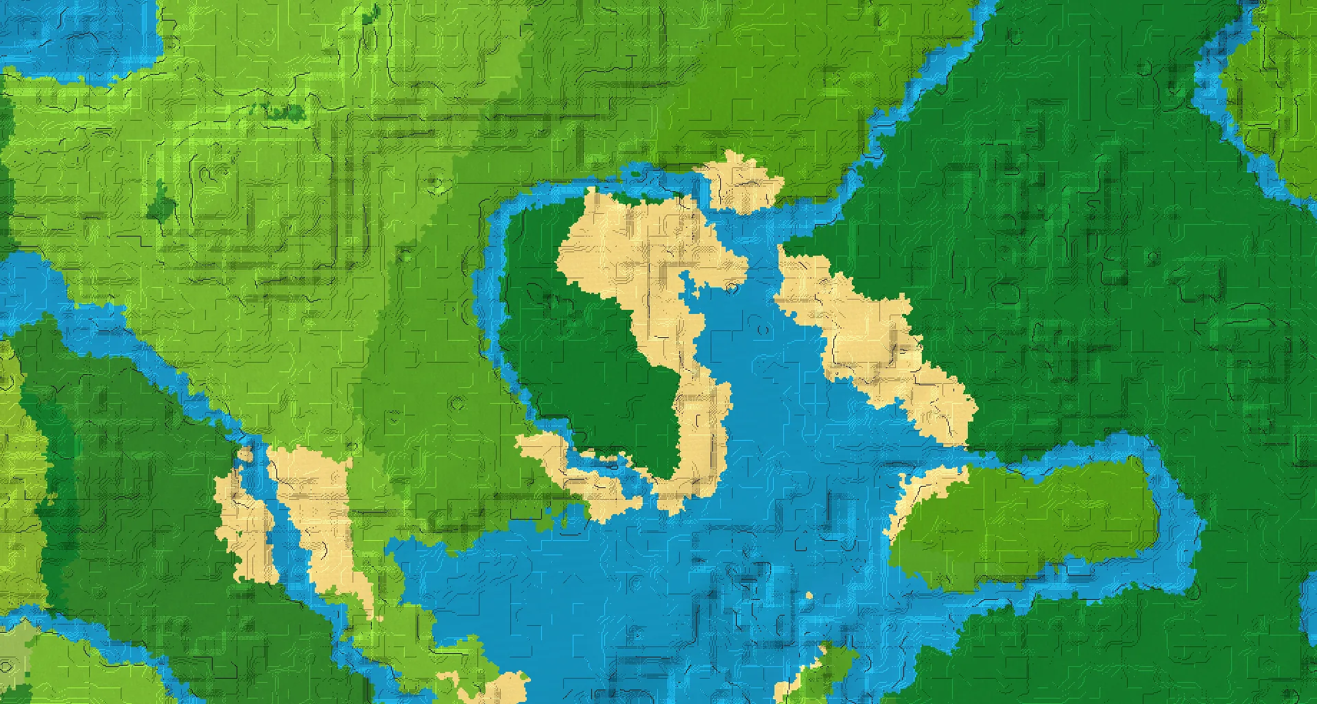 Seed map — Buried Treasure North of a Jungle Start
