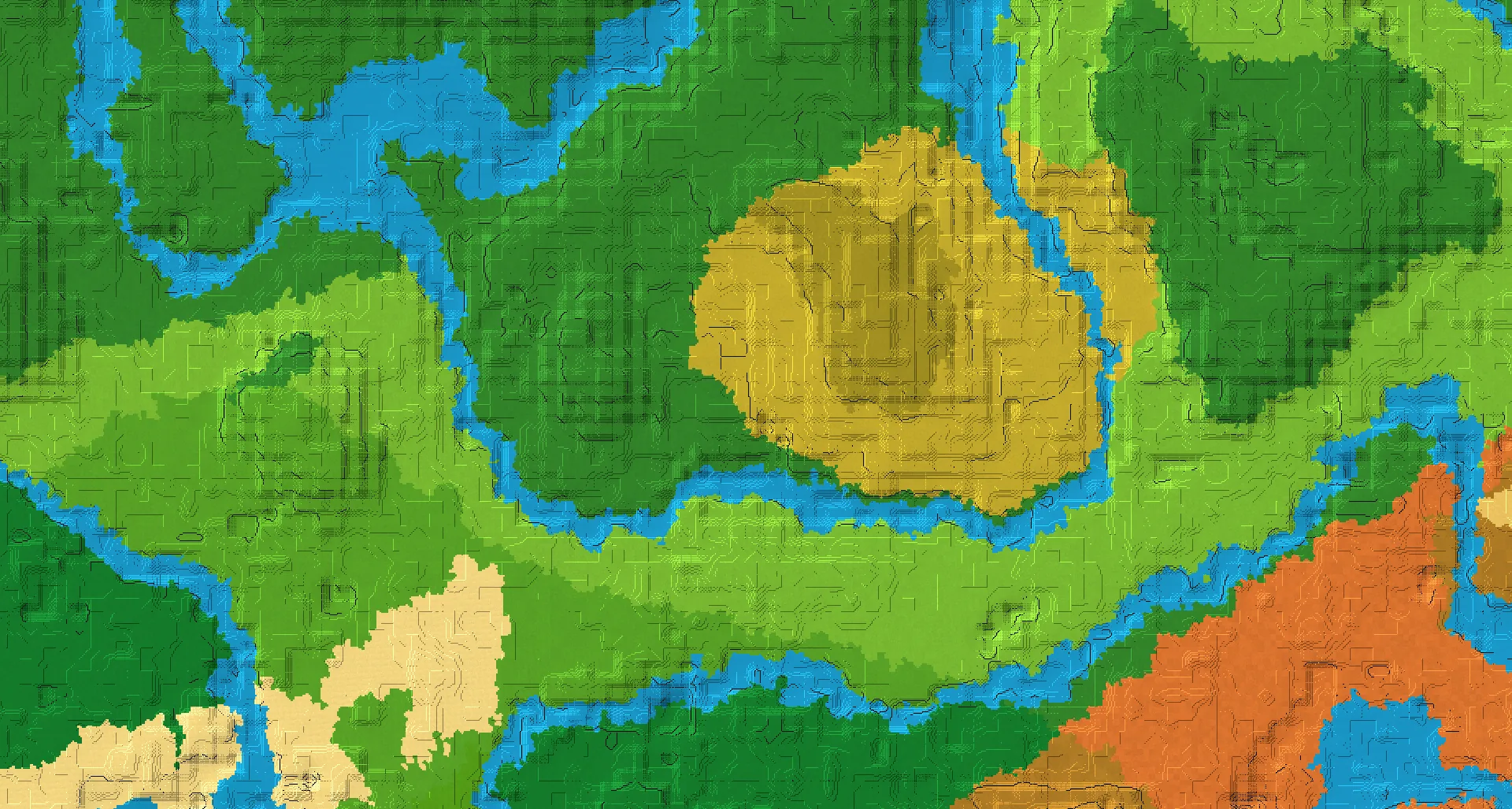 Seed map — Pillager Outpost Southeast of a Forest Start with Trial Chambers