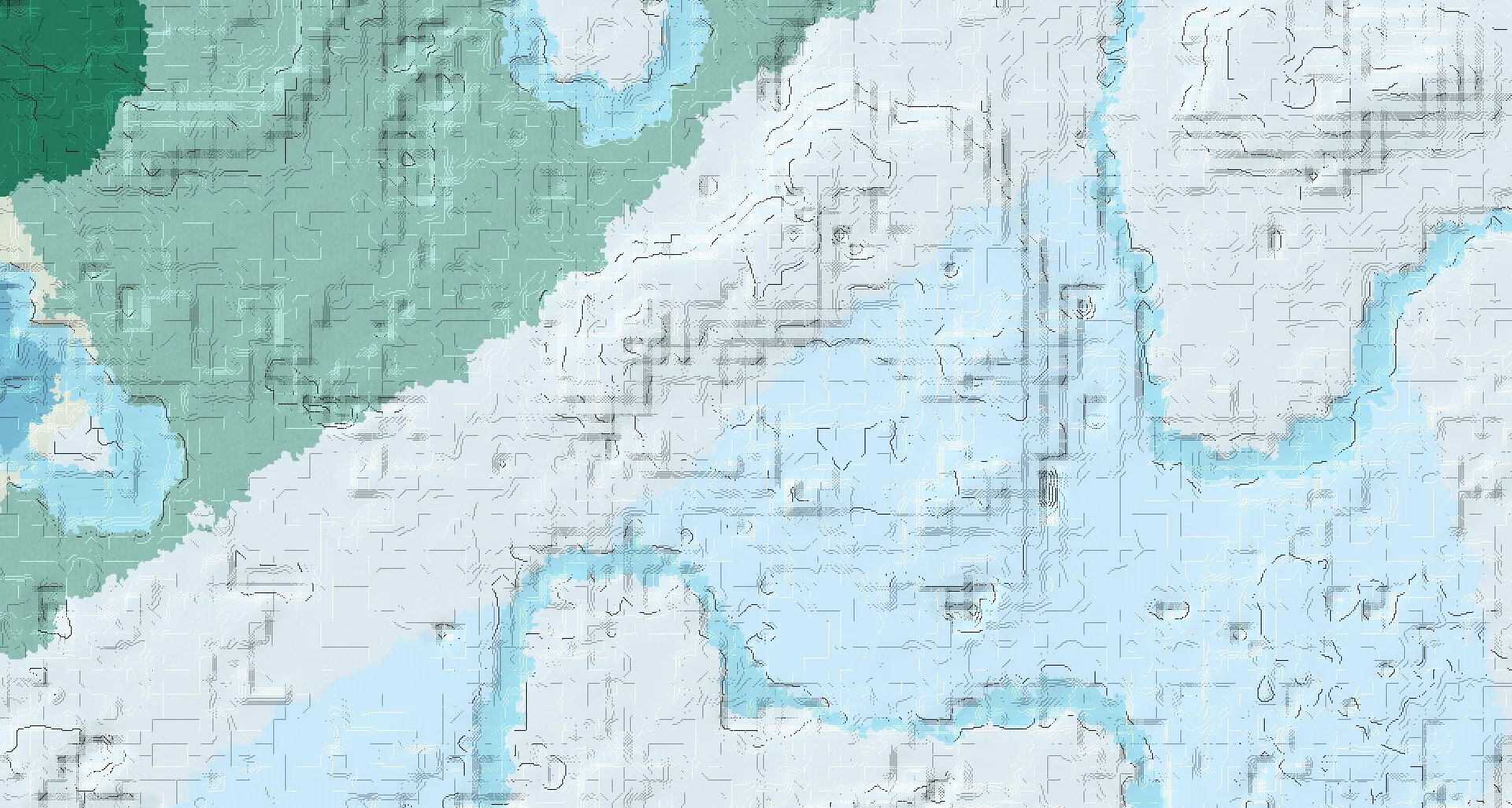 Seed map — Ice Spikes Southeast of a Snowy Taiga Start with Trial Chambers