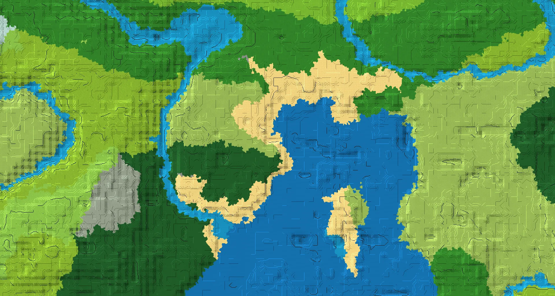 Seed map — Mineshaft East of a Dark Forest Start