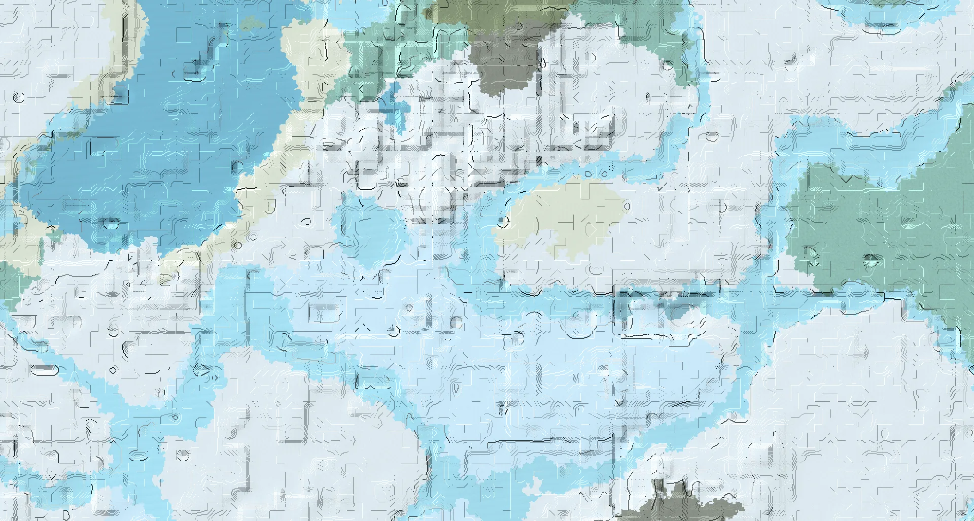 Seed map — Igloo West of a Snowy Plains Start