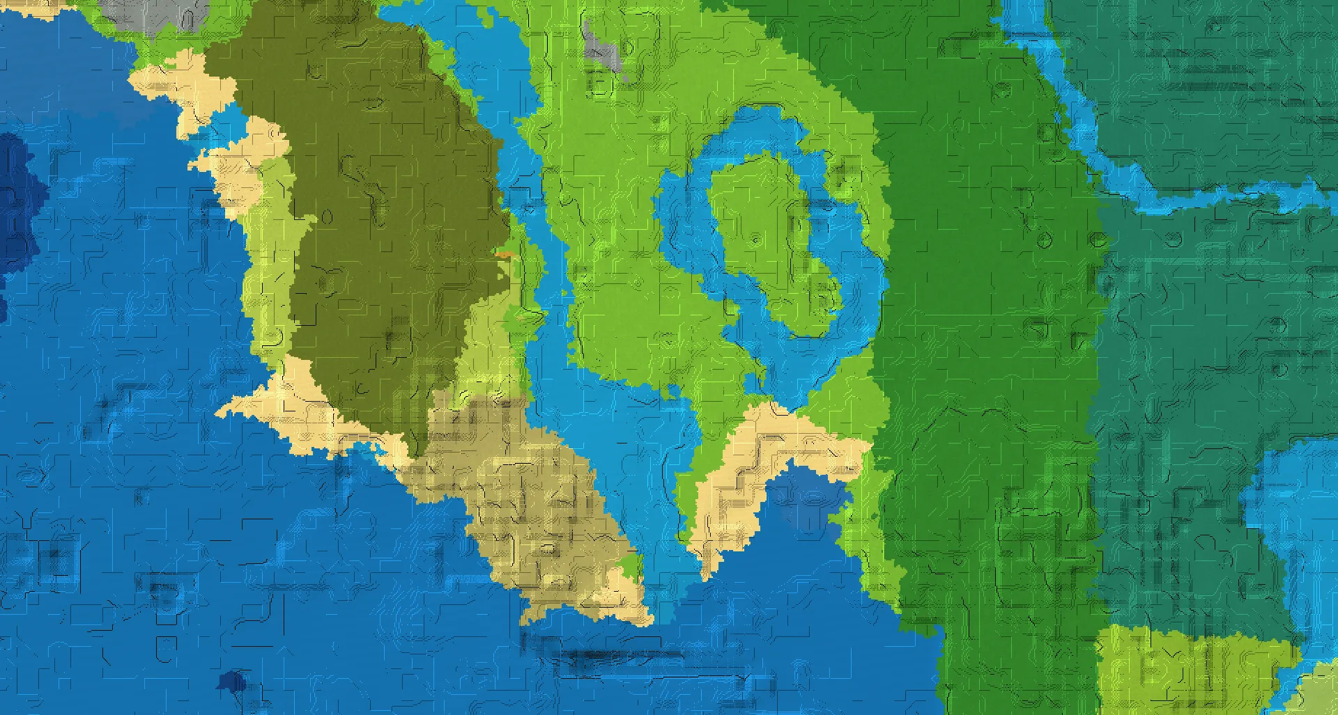 Seed map — 2 Villages near a Plains Start at 32, 96