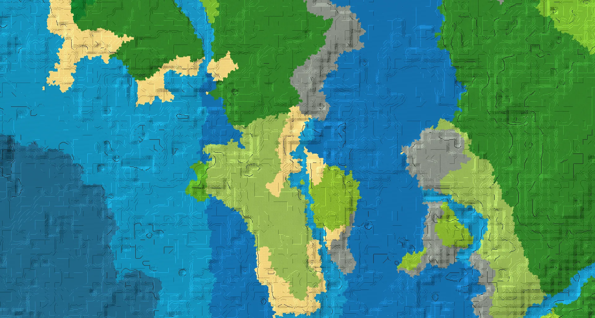 Seed map — Buried Treasure South of a Forest Start