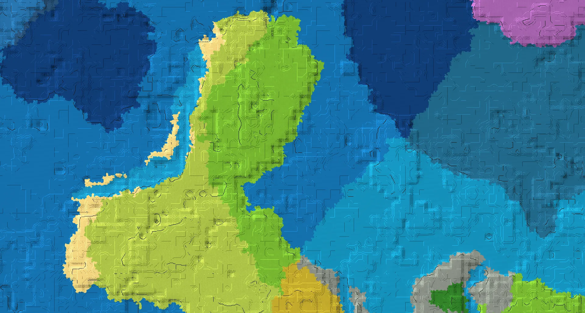 Seed map — Shipwreck North of a Plains Start