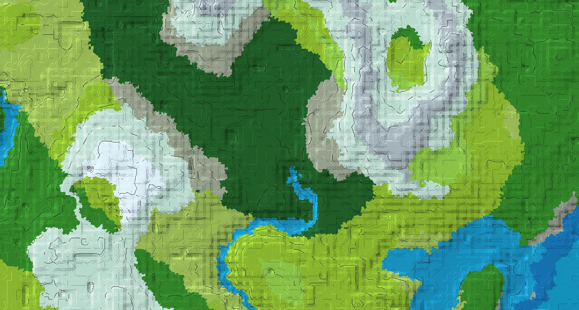 Seed map — Woodland Mansion Southeast of a Dripstone Caves Start with Village