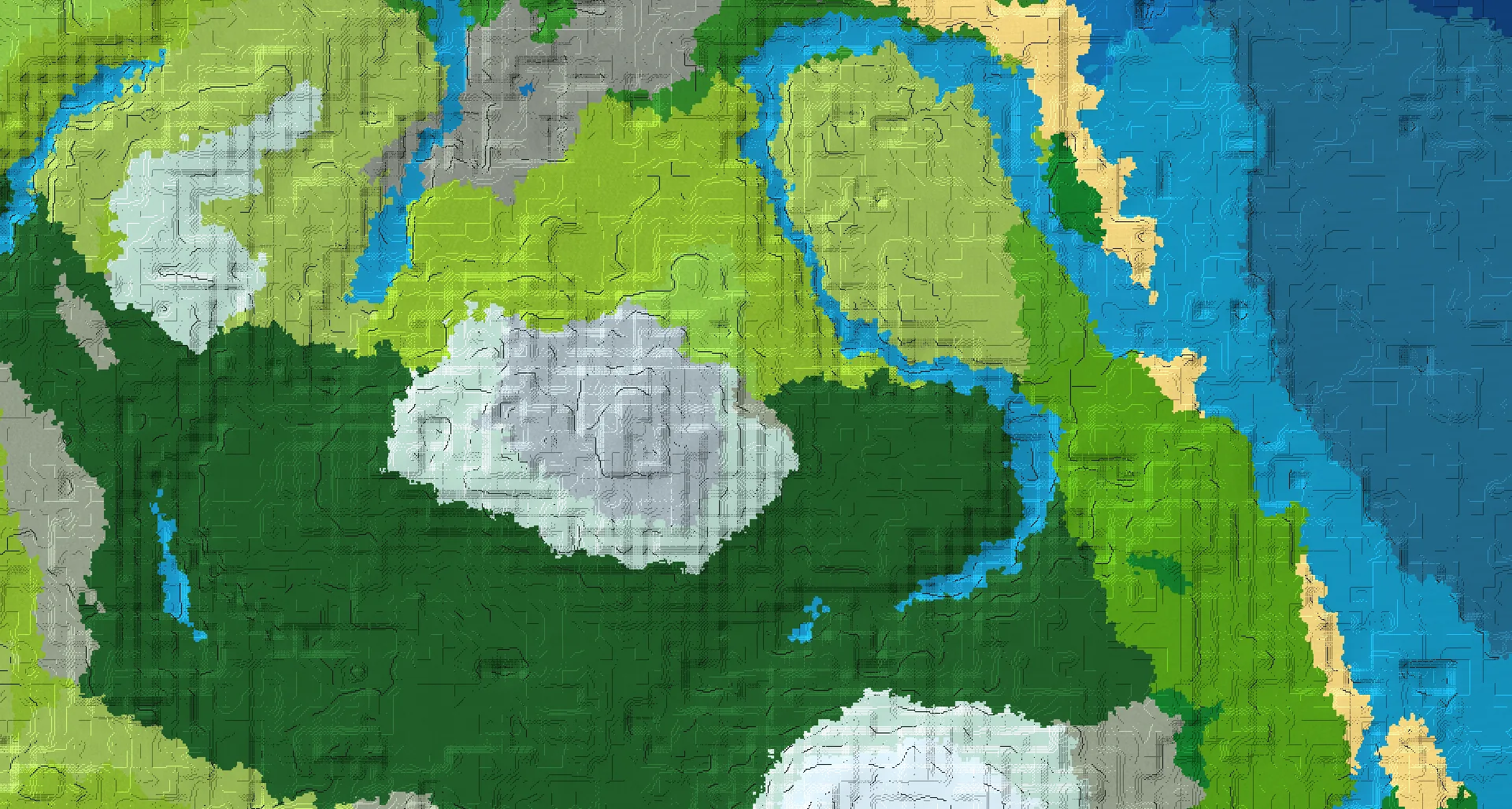 Seed map — Pale Garden Northwest of a Dark Forest Start with Ancient City