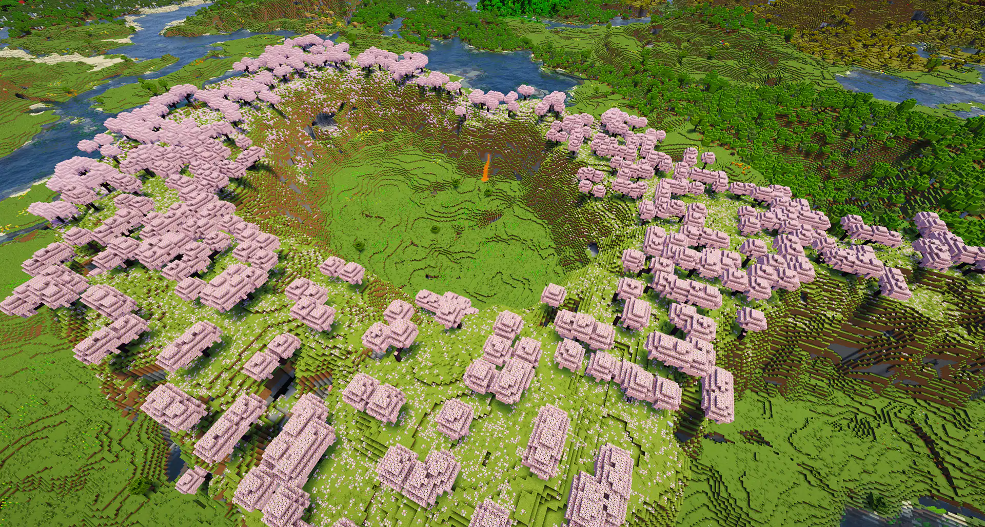Large cherry blossom crater builder