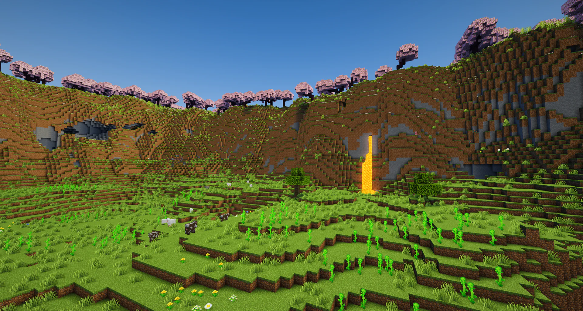 Large cherry blossom crater builder