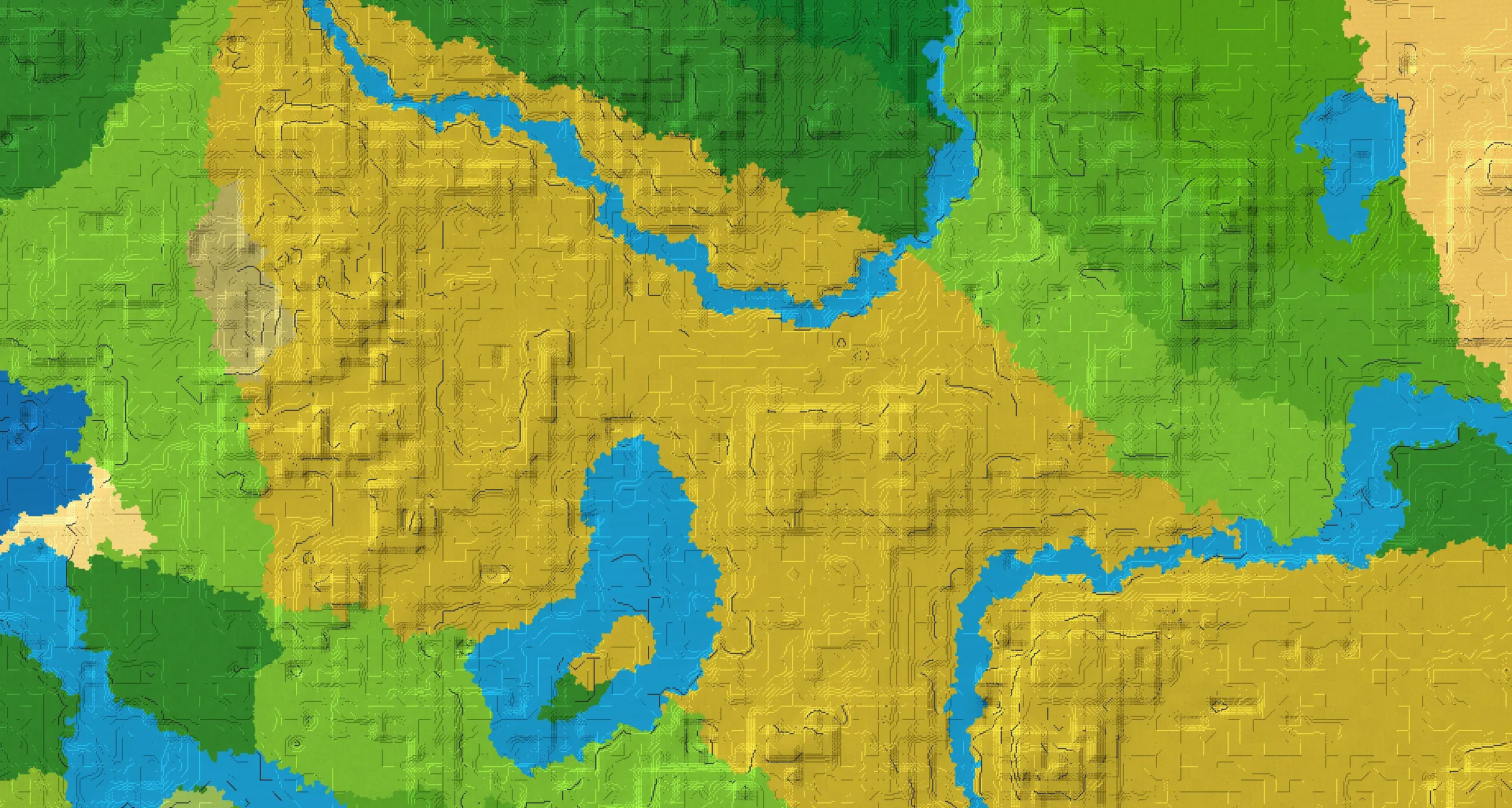 Seed map — 2 Villages near a Savanna Start with Jungle Temple