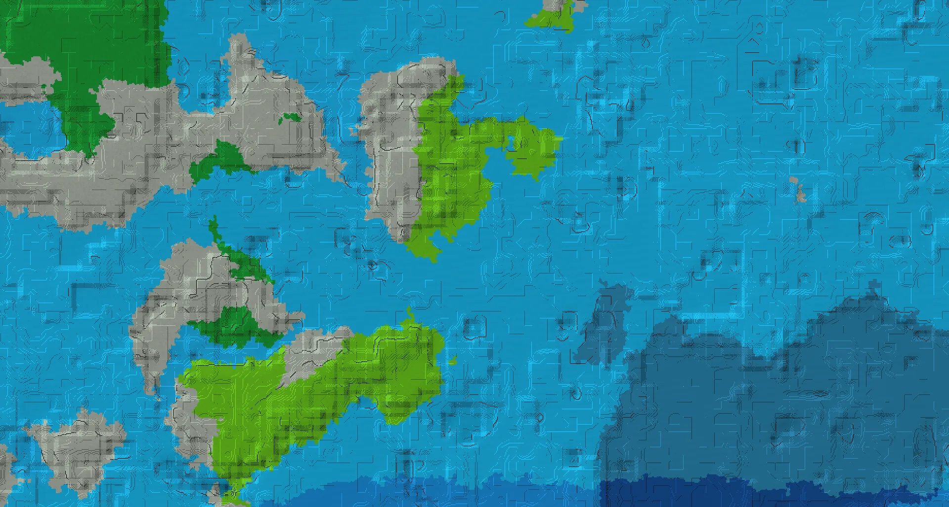 Seed map — Stronghold East of a Savanna Start with Trial Chambers