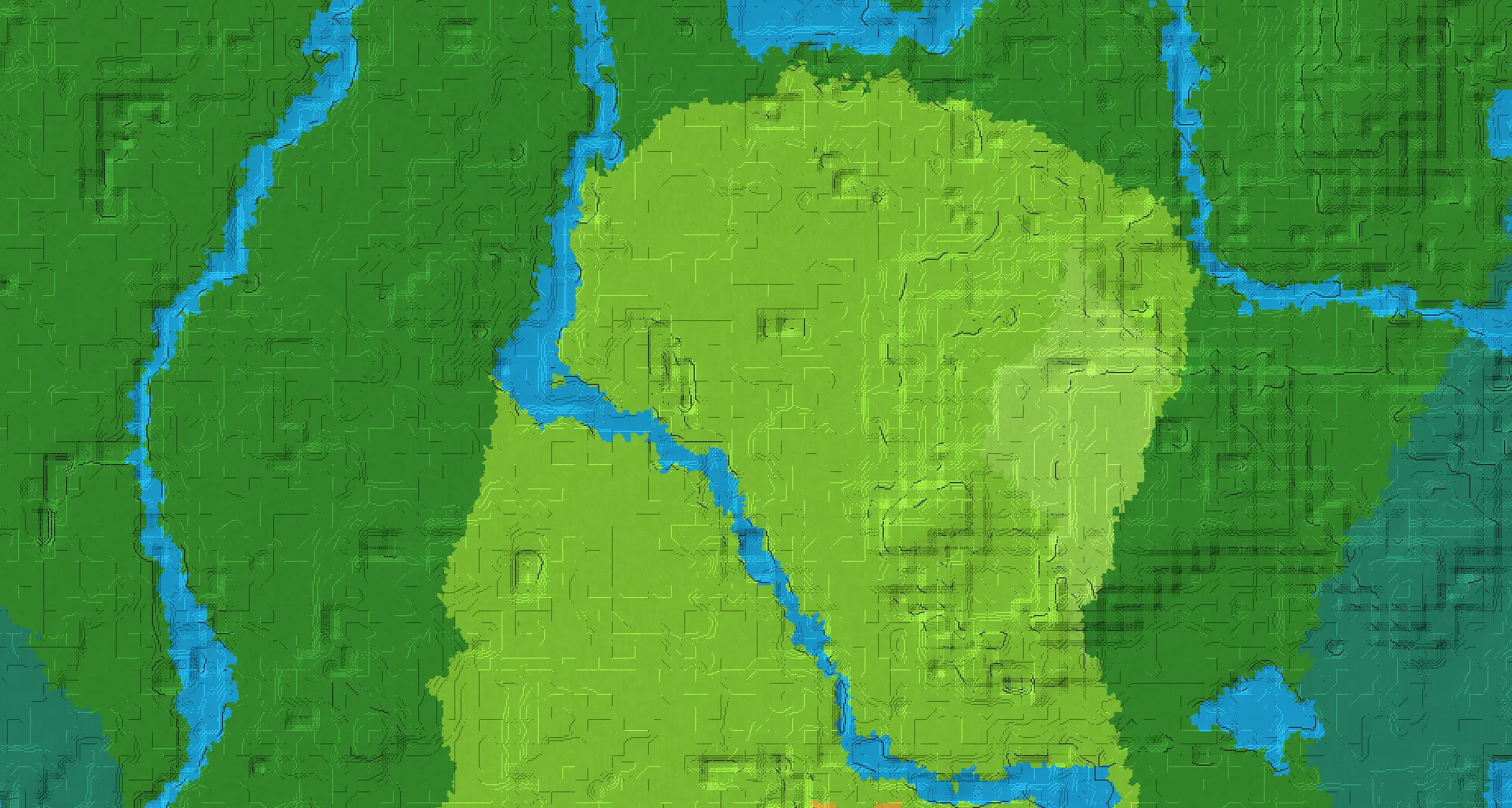 Seed map — 4 Villages near a Plains Start