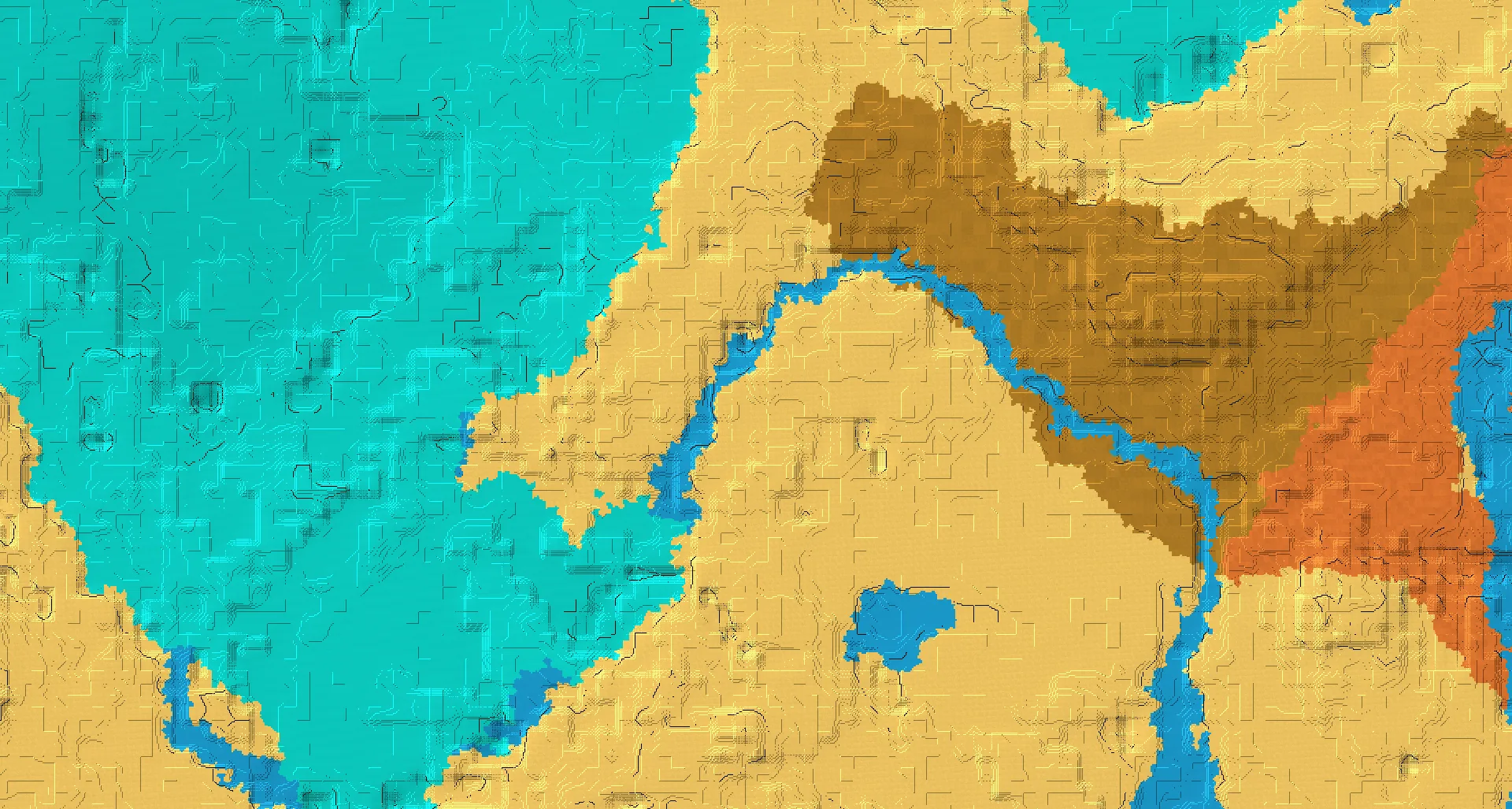 Seed map — Desert Temple Northeast of the Desert Start with Shipwreck