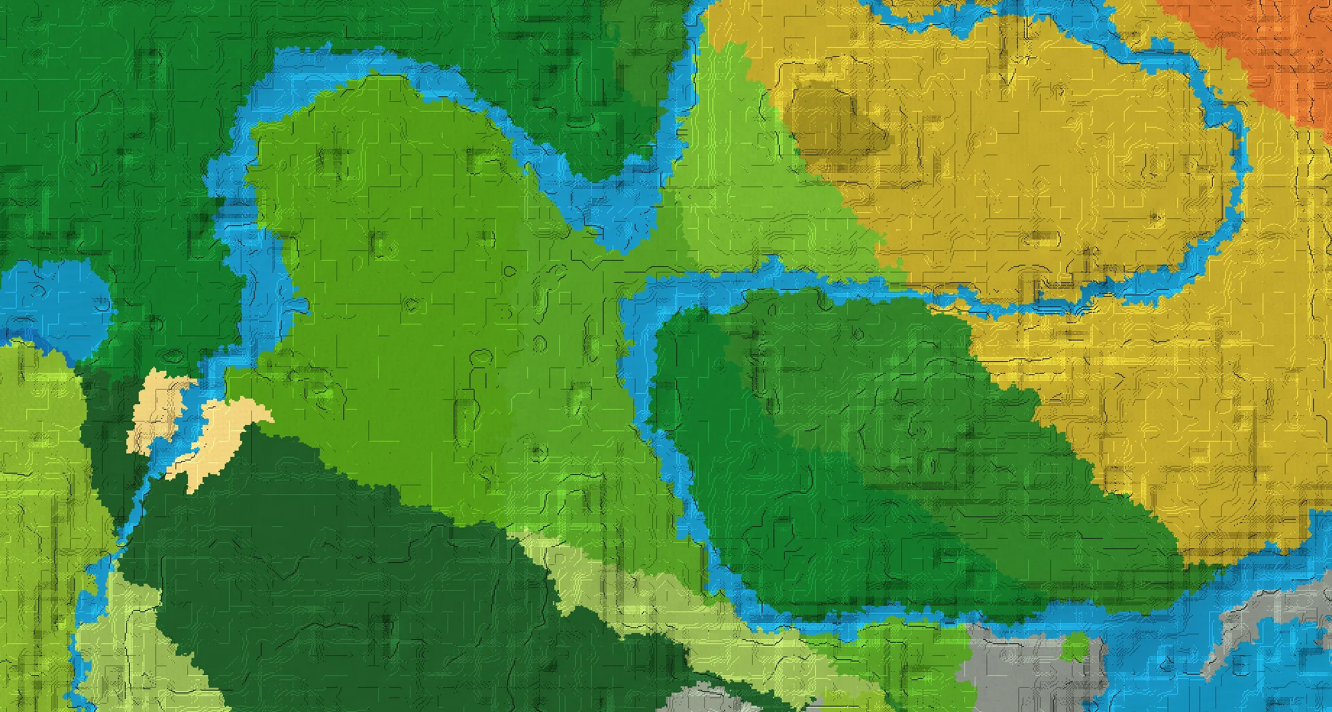 Seed map — Jungle Temple Northwest of a Sparse Jungle Start