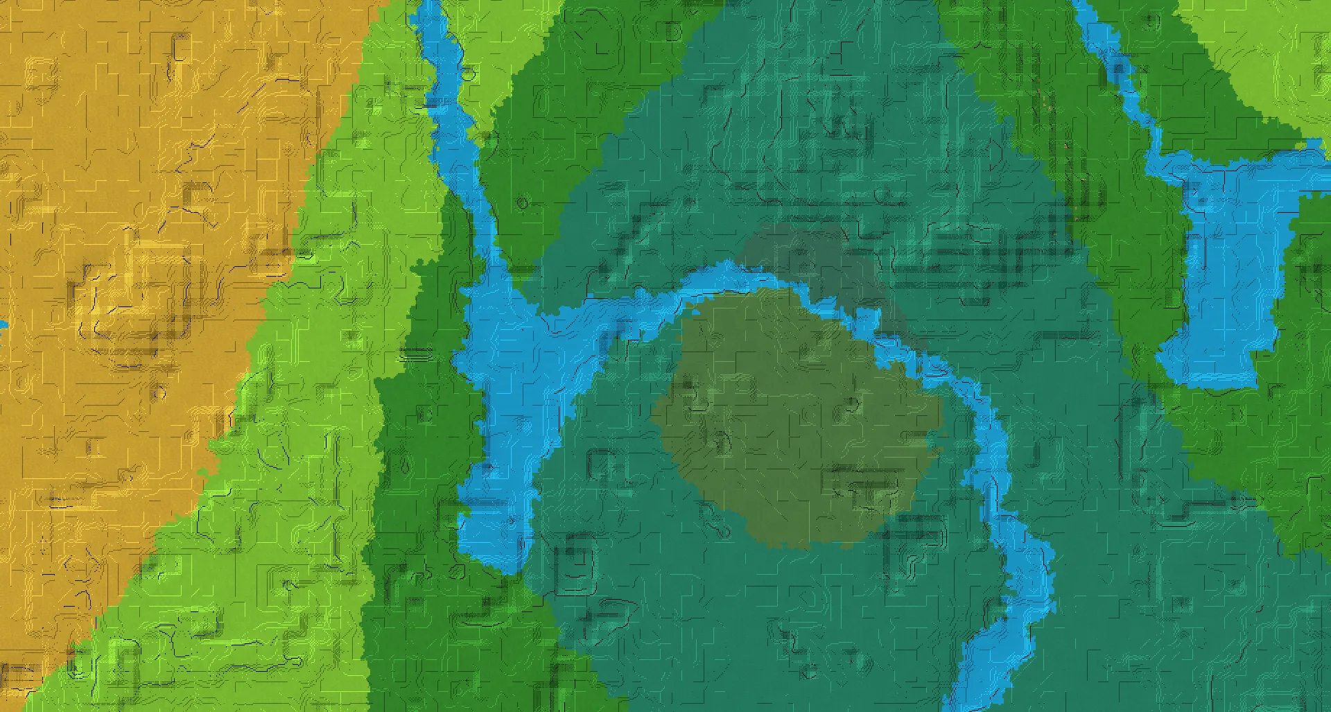 Seed map — Stronghold North of a Forest Start
