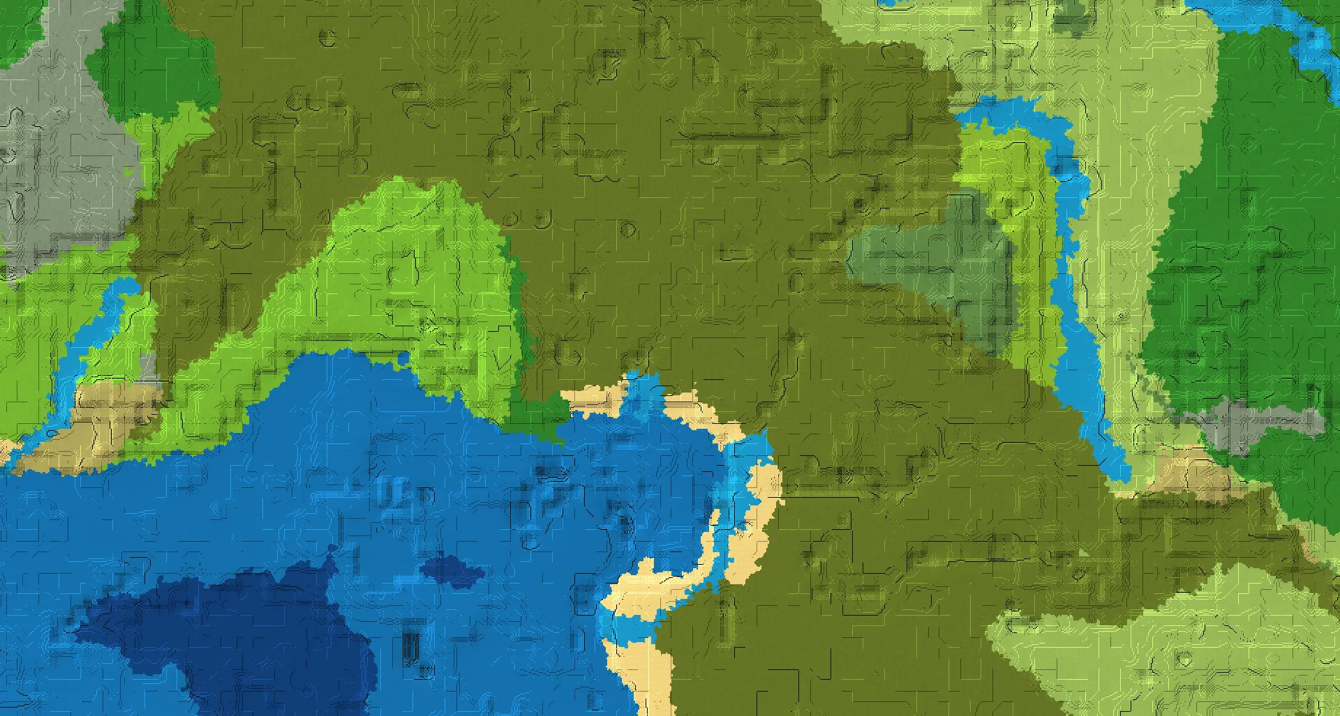 Seed map — Witch Hut East of a Plains Start with Trial Chambers
