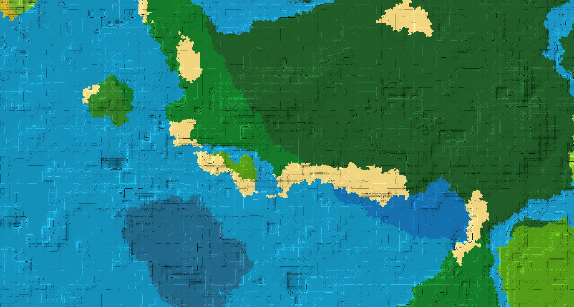Seed map — Jungle West of a Dark Forest Start